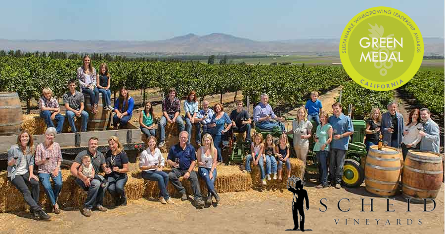 Scheid Family Wines Wins 2019 California Green Medal