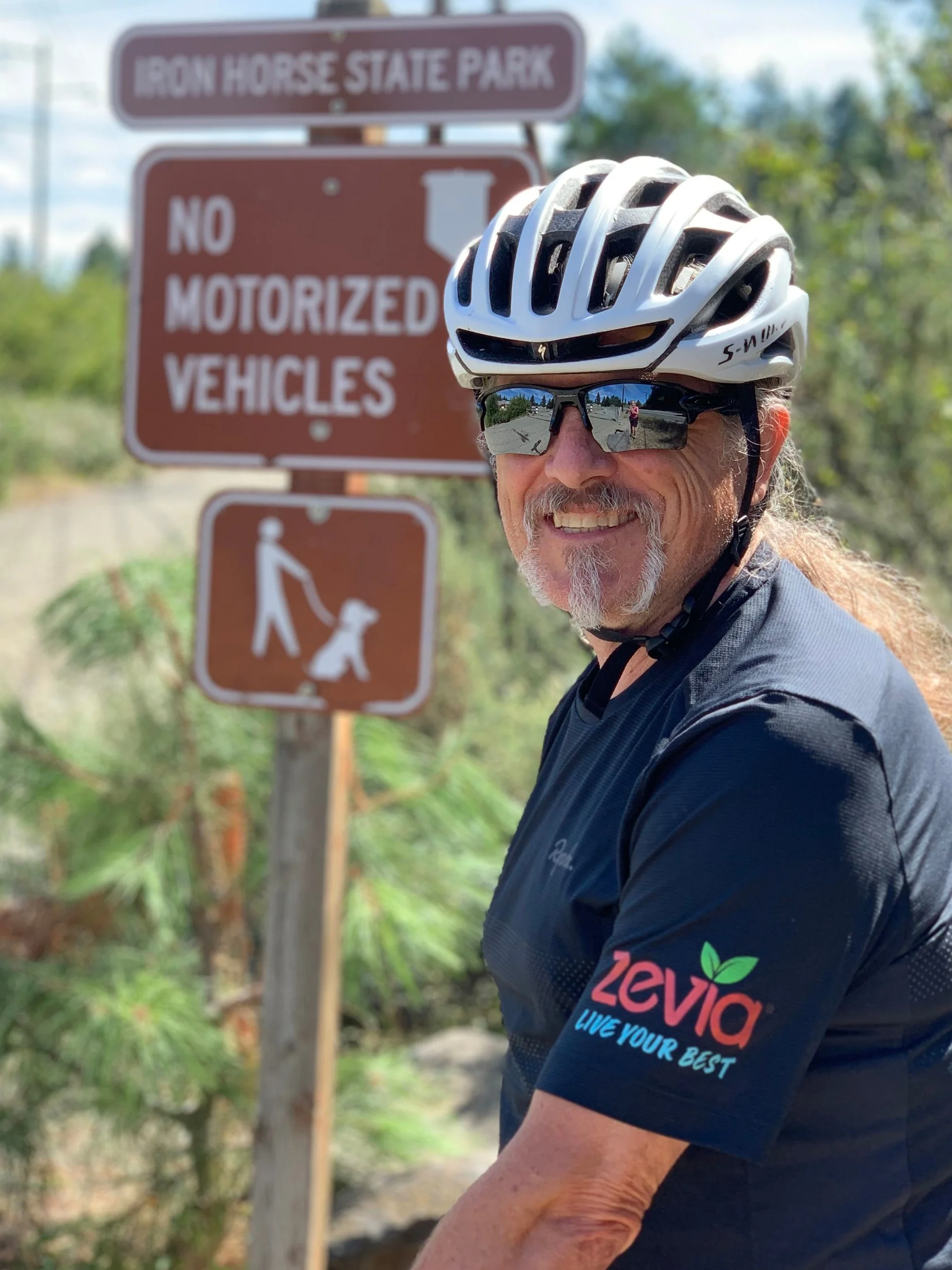 Zevia’s Robert Gay taking a moment to pose for the camera.
