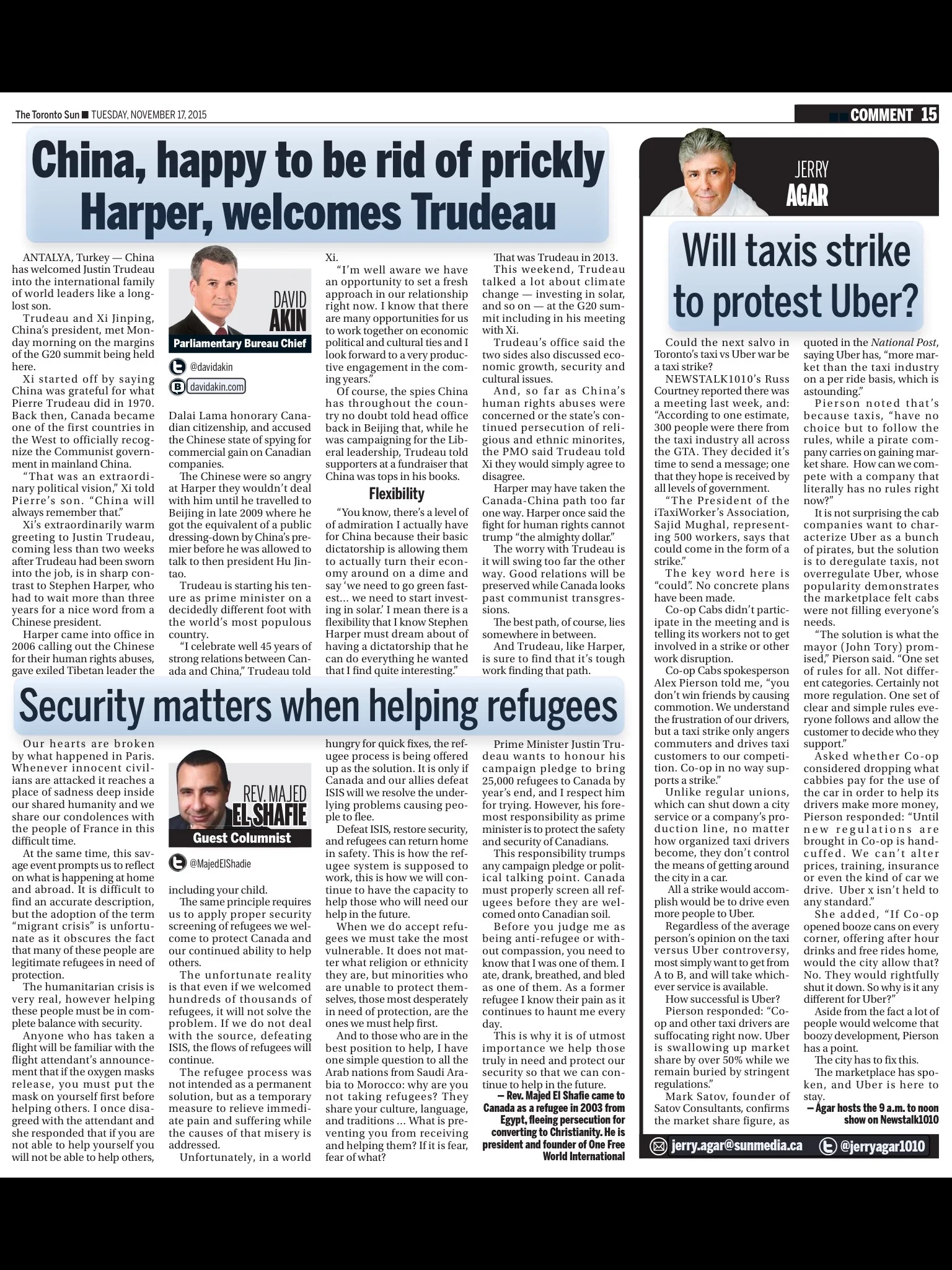 Security matters when helping refugees