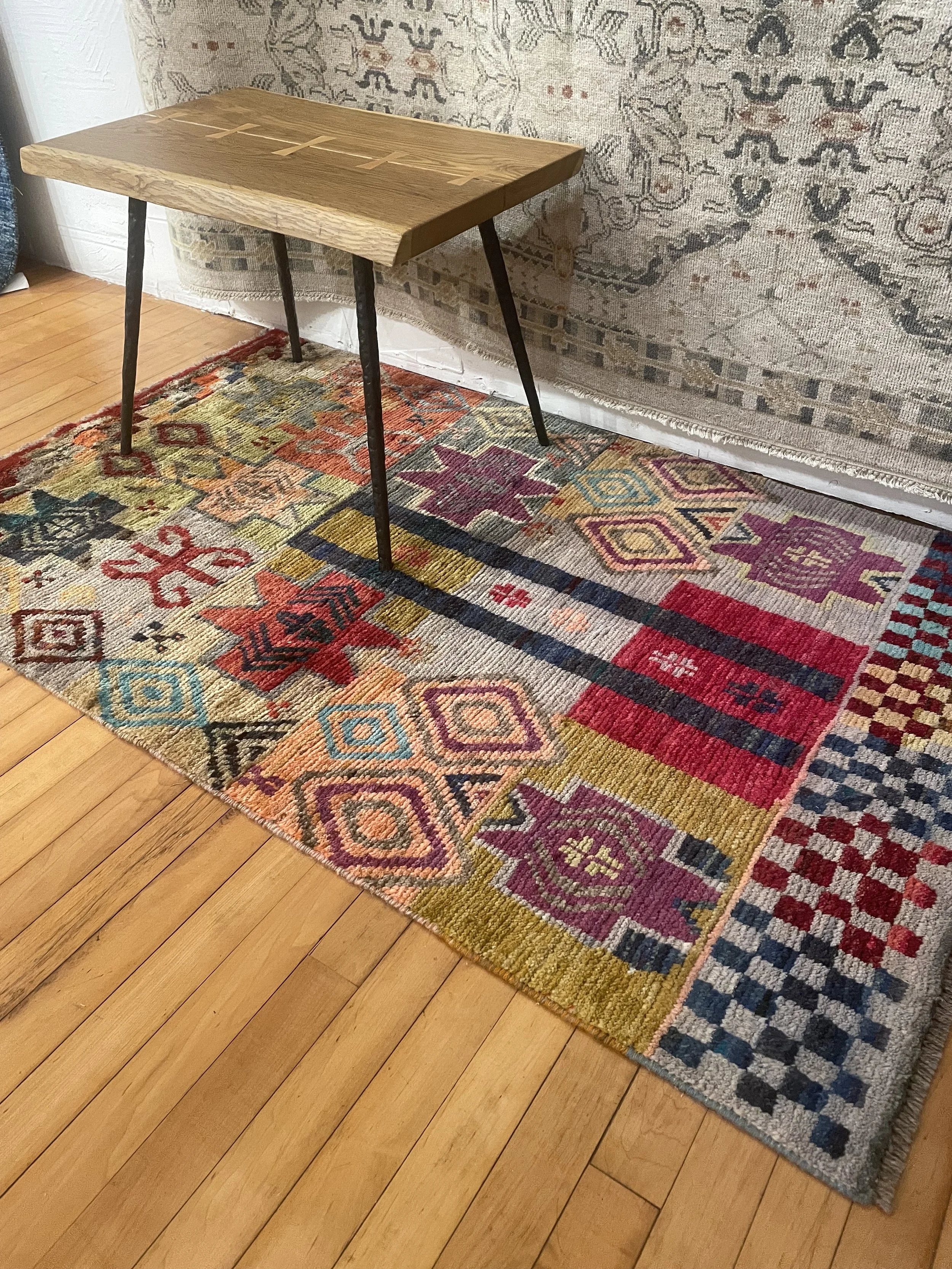 Folk Art Rug - size: 2.8 x 4.8 -  $855