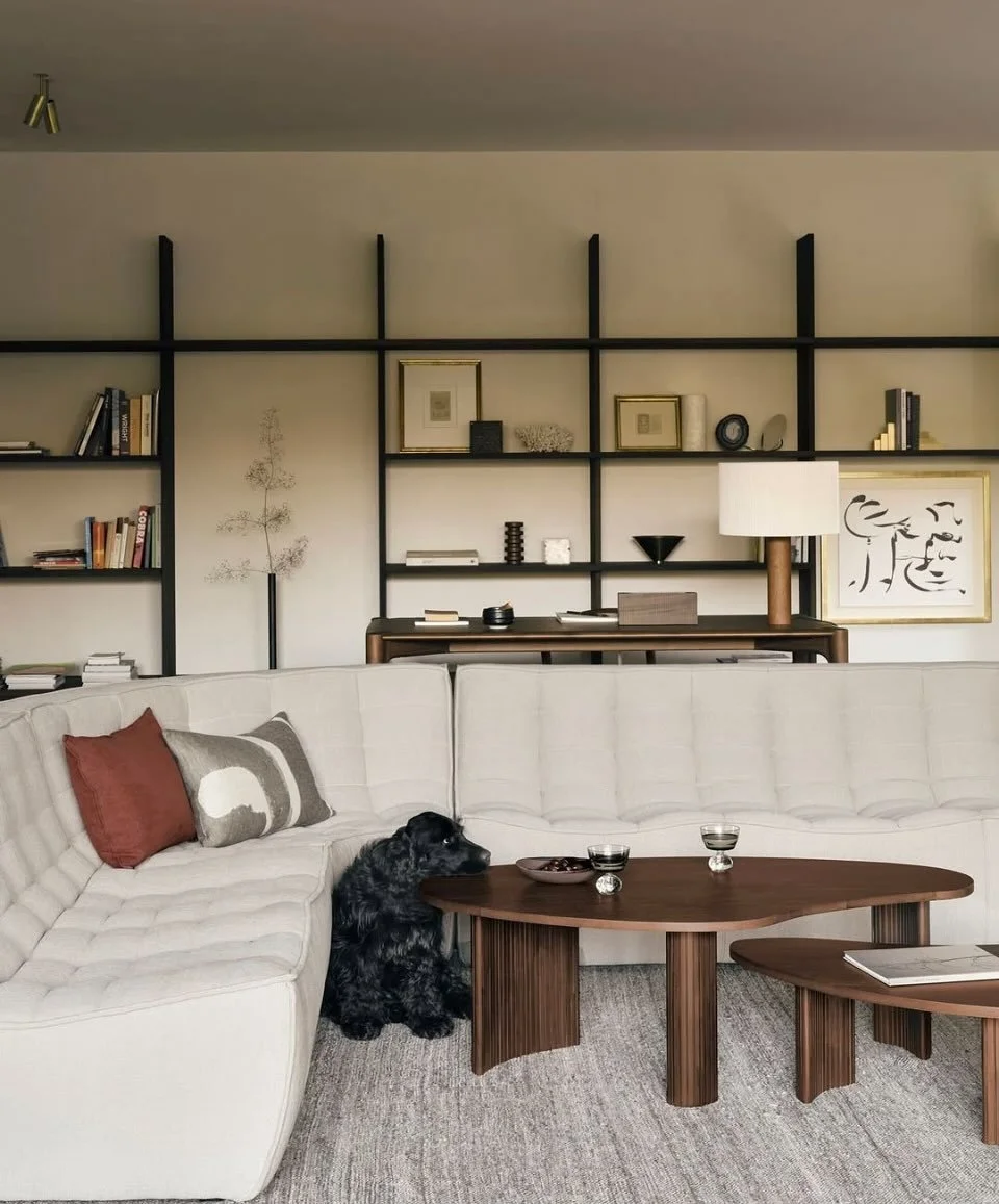 Playful pebble shapes set on a curved base, the boomerang coffee table is a well proportioned addition to any room. The sofas are also modular and available in a variety of fabrics.  Please visit us in our State College showroom.⁠ ⁠ ⁠

#shoplocal⁠ #s