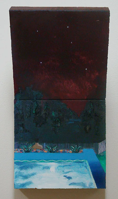   Pool Crux , 2010 oil on canvas sculpture, 16 x 8 x 8”  Private Collection  