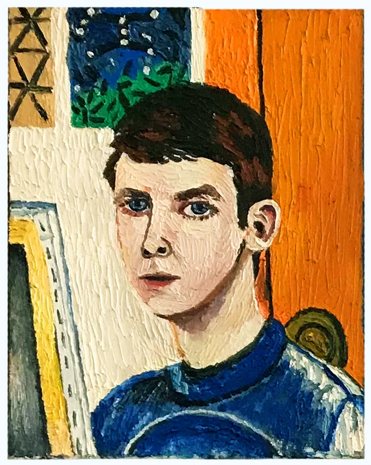 Self-Portrait , 2018 oil on canvas, 17 x 14”
