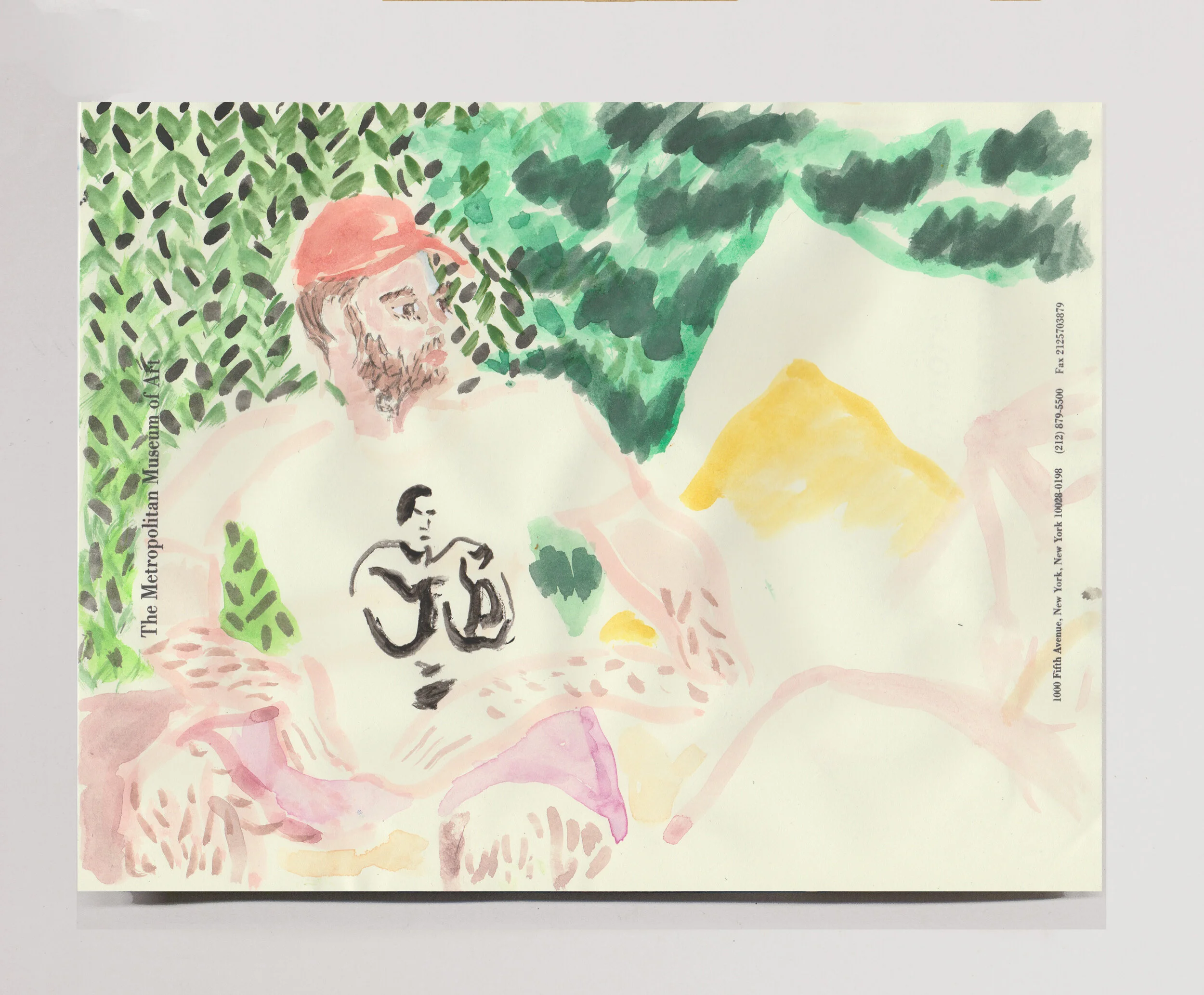   Will (Backyard)  , 2019 watercolor on paper, 8.5 x 11” 