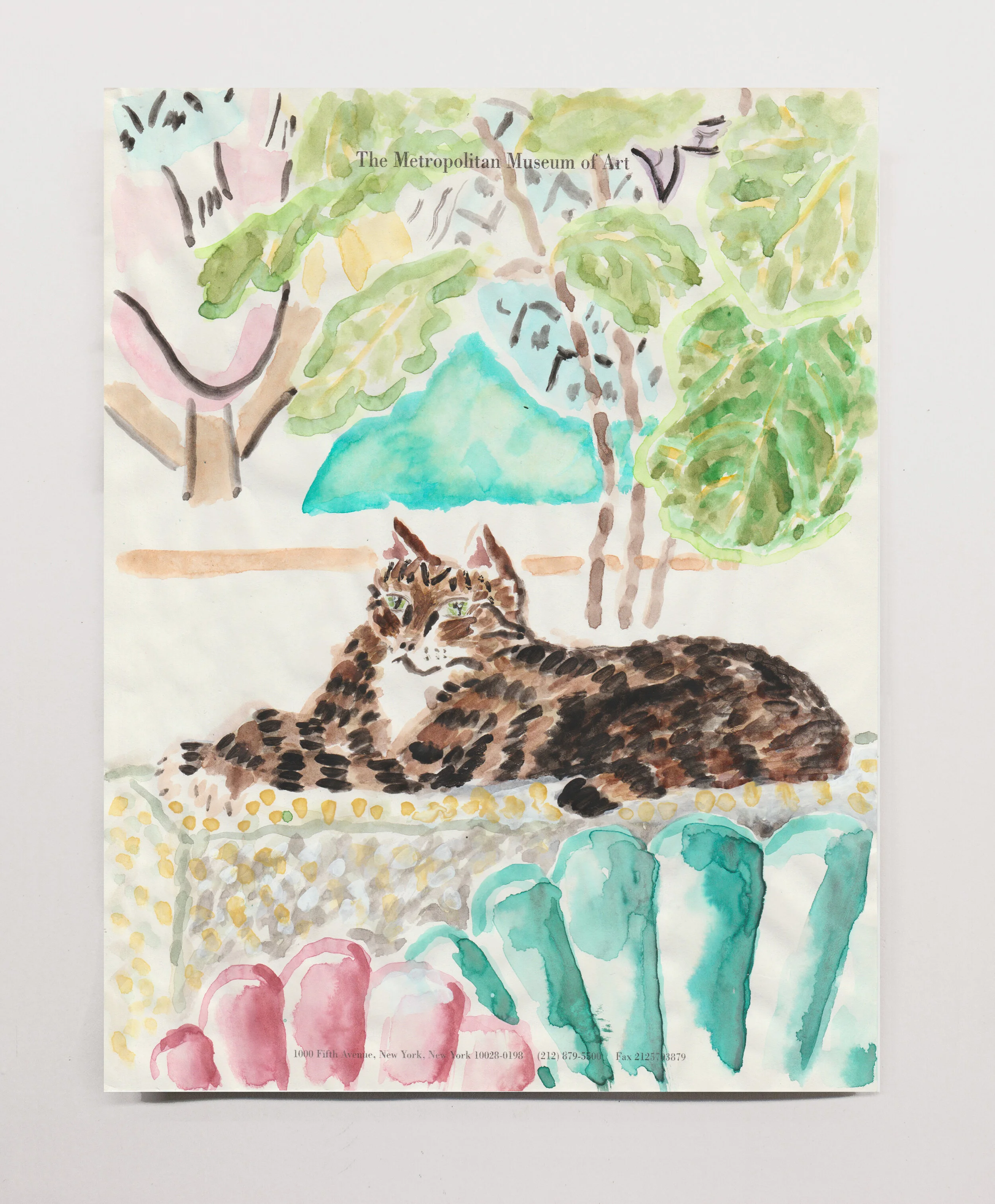   Michael  , 2019 watercolor on paper, 11 x 8.5”  Private Collection 