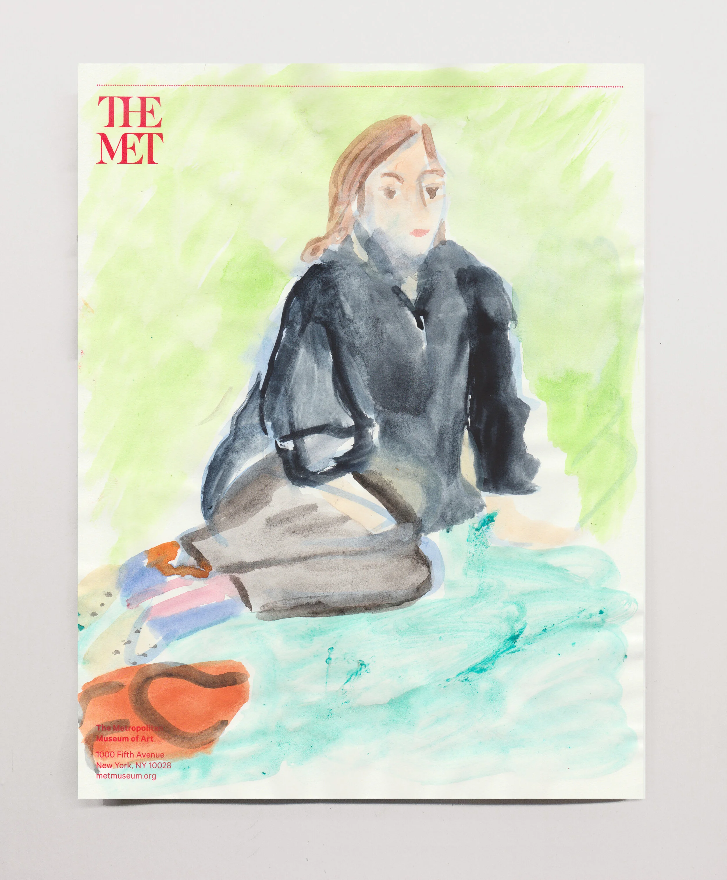   Laura in the Park  , 2020 watercolor on paper, 11 x 8.5” 