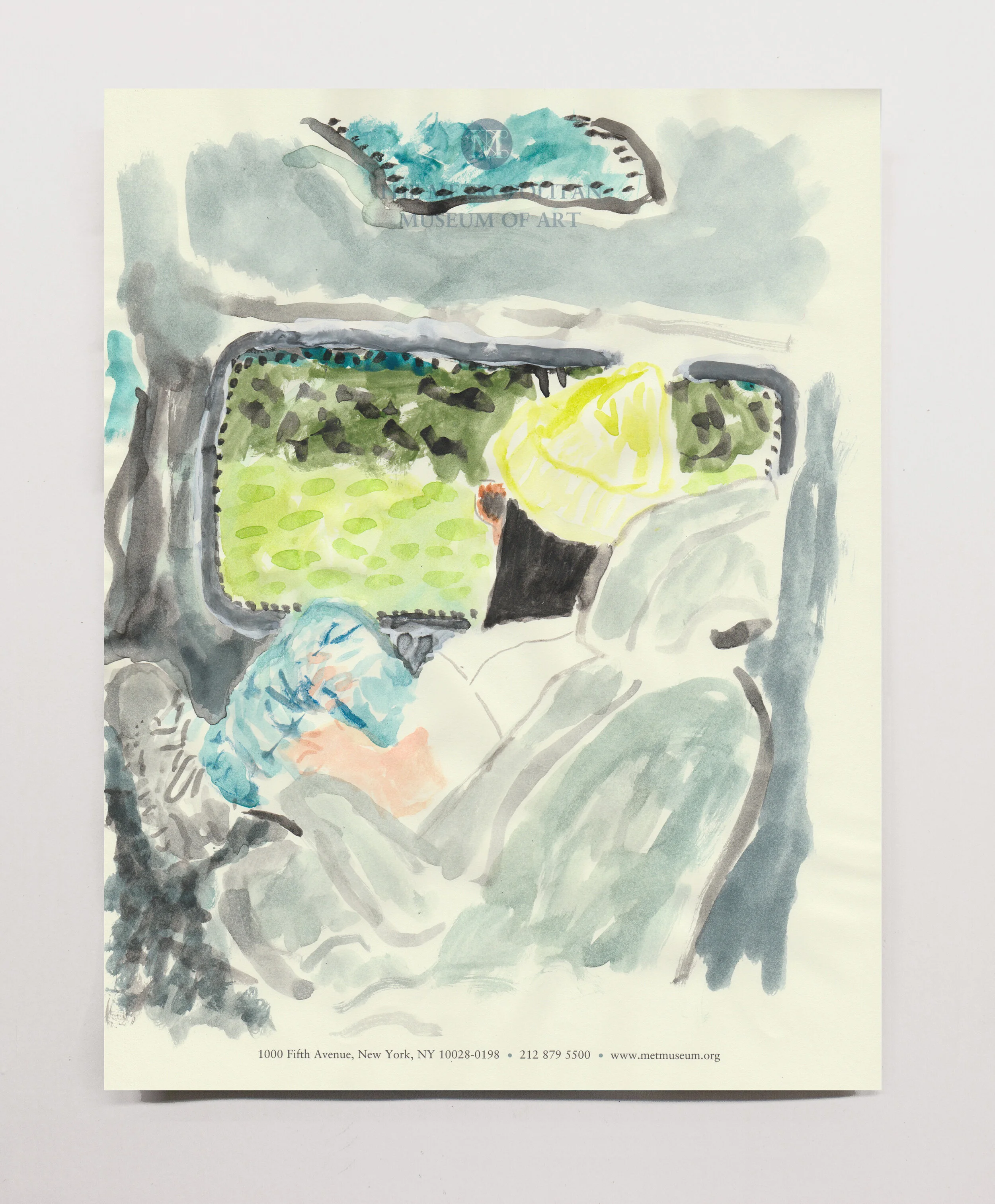   Jenna  , 2019 watercolor on paper, 11 x 8.5” 