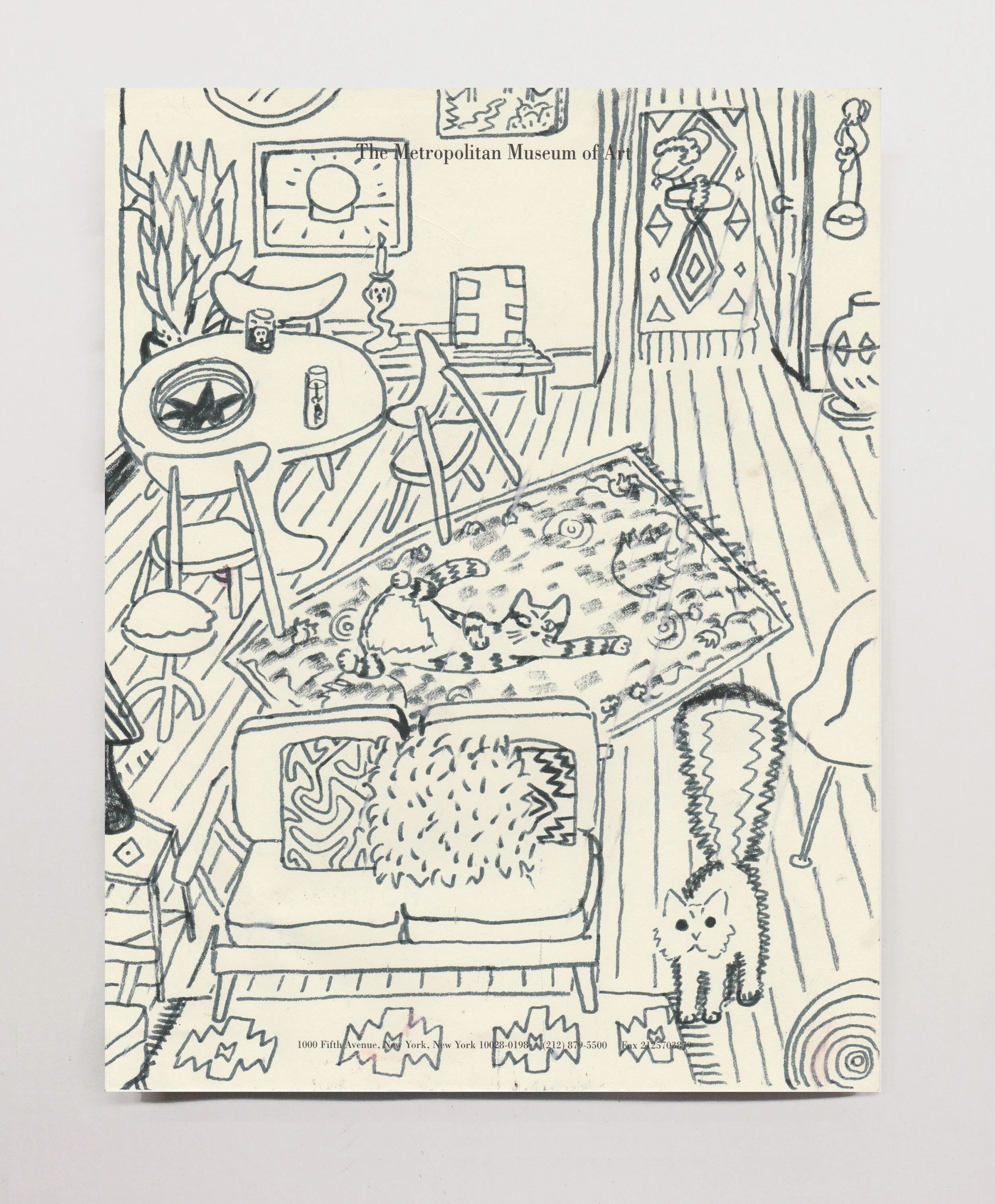   Home , 2016 marker on paper, 11 x 8.5”  Collection of the Artist 