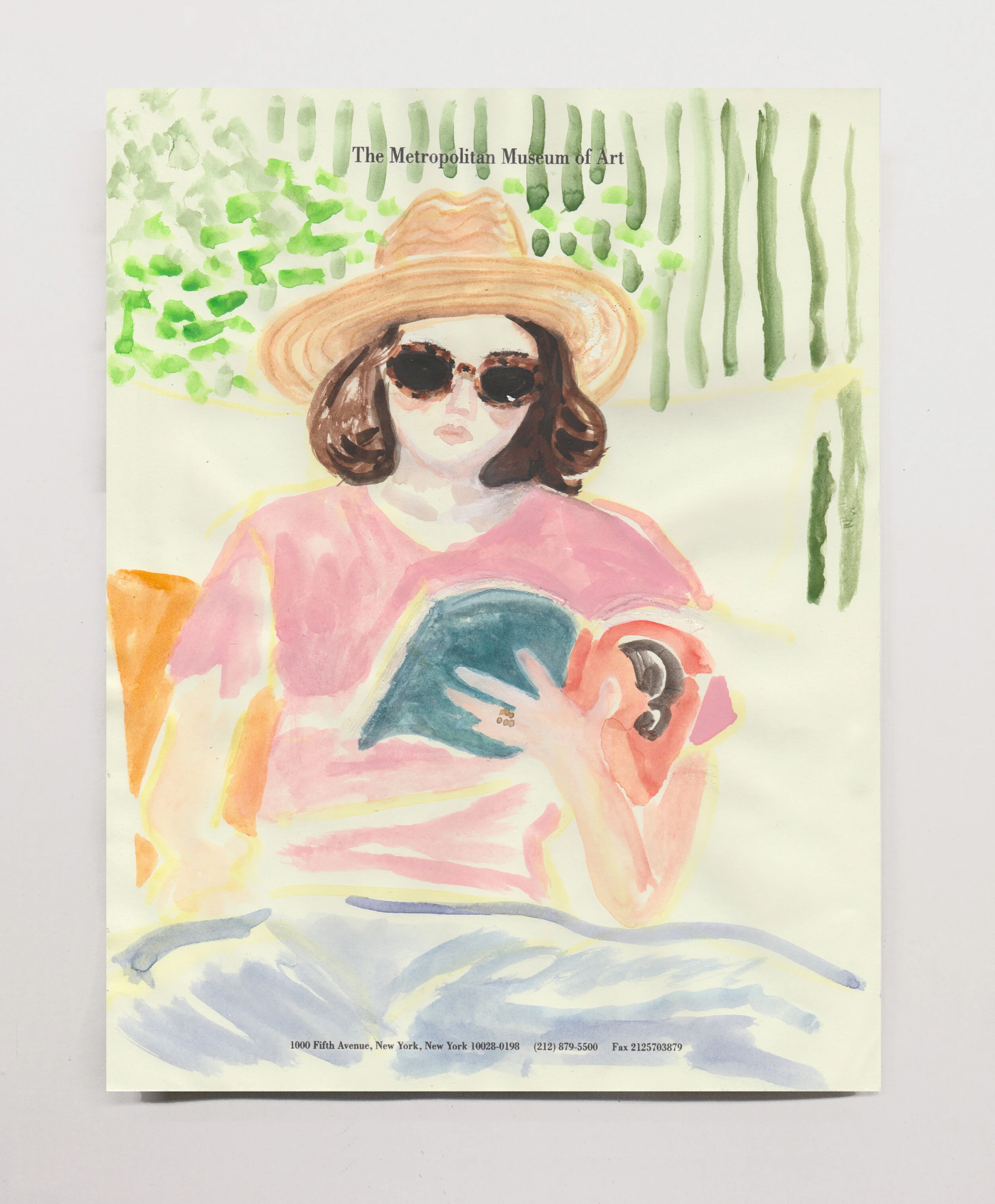   Mallory (Backyard Book)  , 2019 watercolor on paper, 11 x 8.5”  Private Collection 