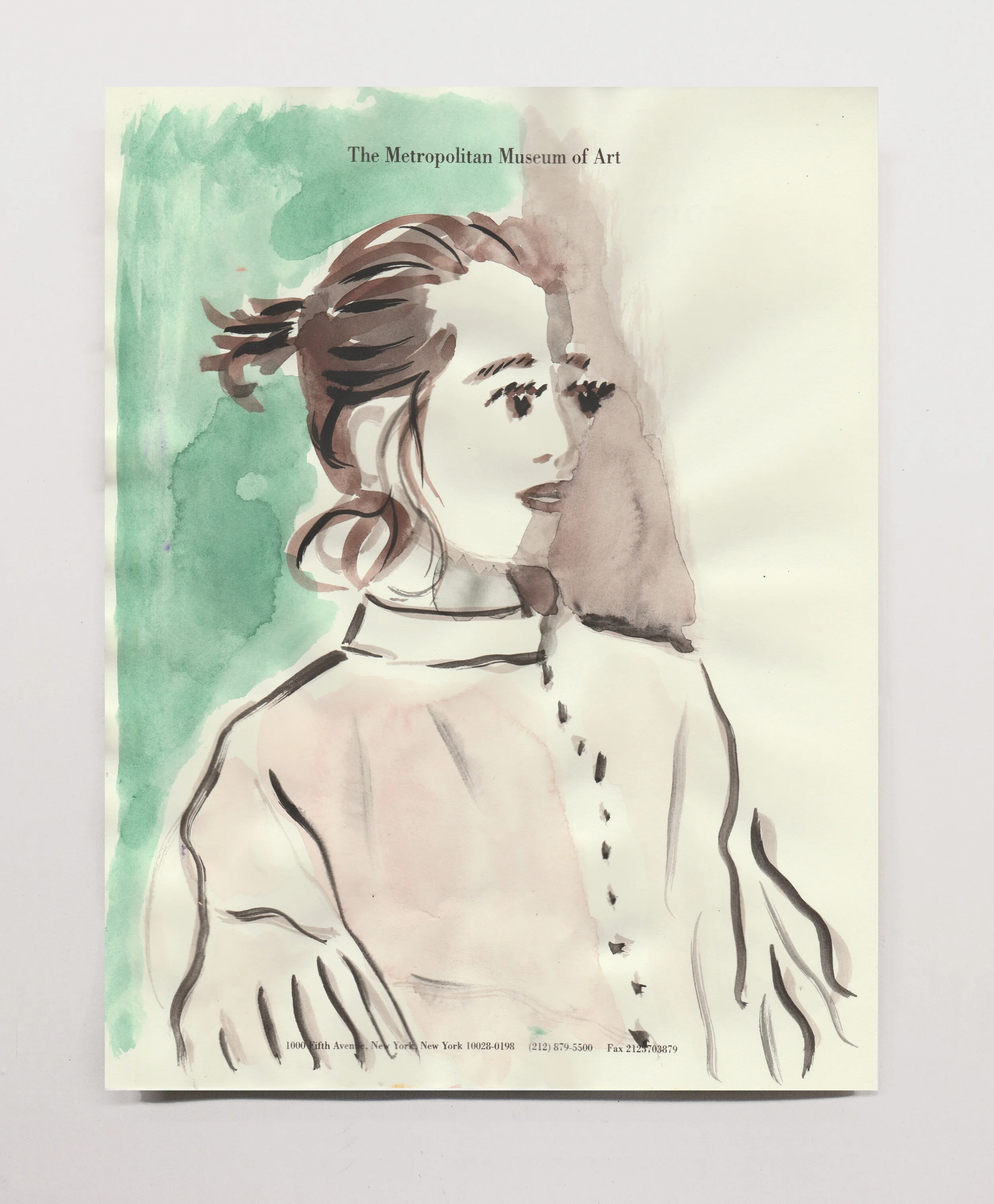   Mallory   , 2020 Watercolor, 11 x 8.5” 