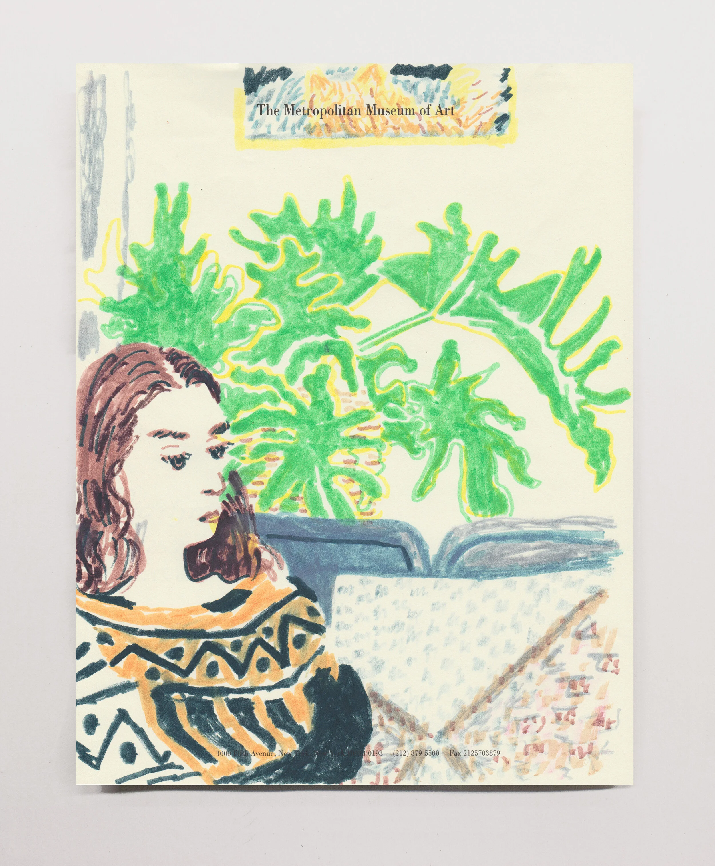   Mallory (Greek Vase)  , 2017 Marker, 11 x 8.5” 