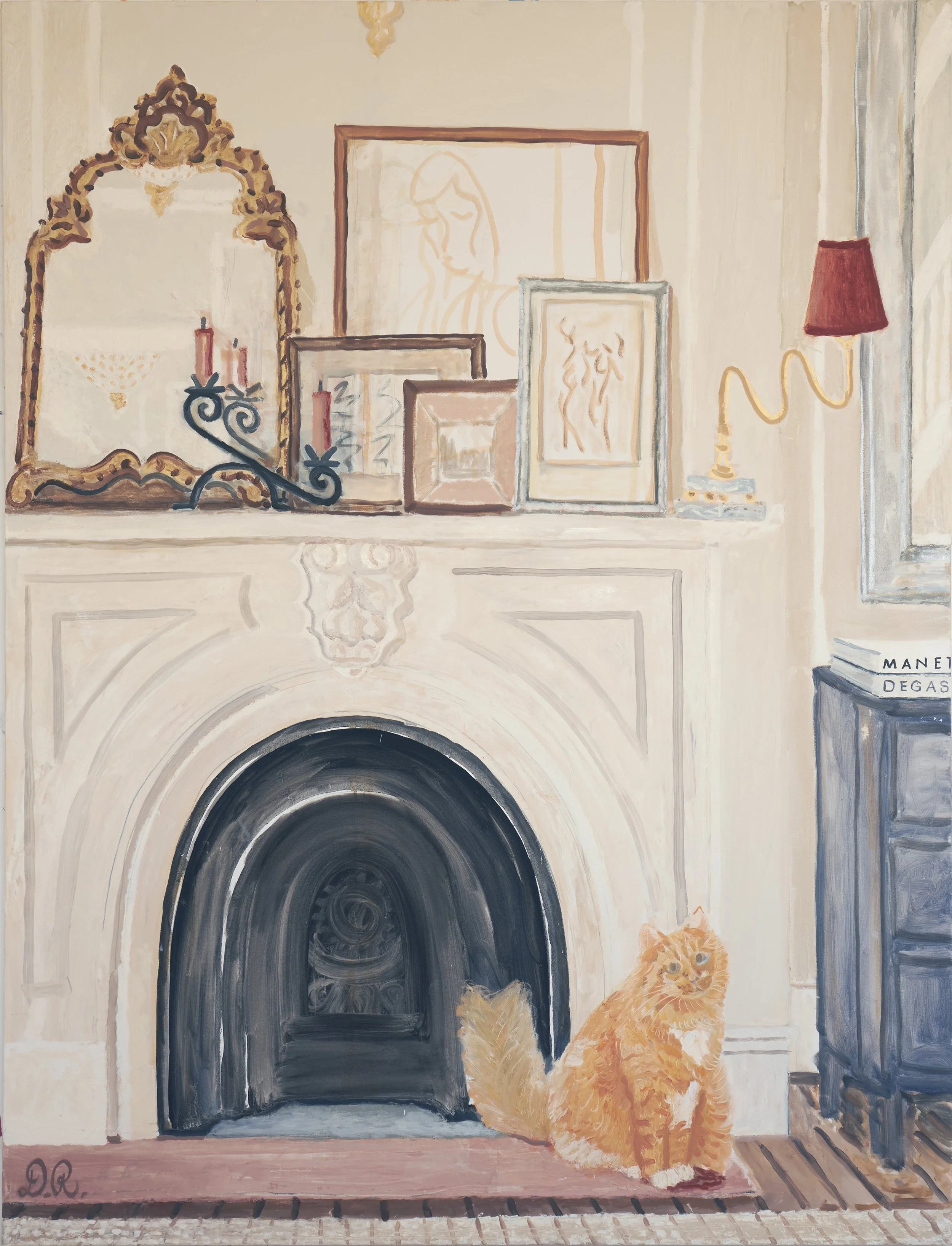  Kiki , 2024 Oil and cut-and-pasted canvas on canvas, 66 × 50” 