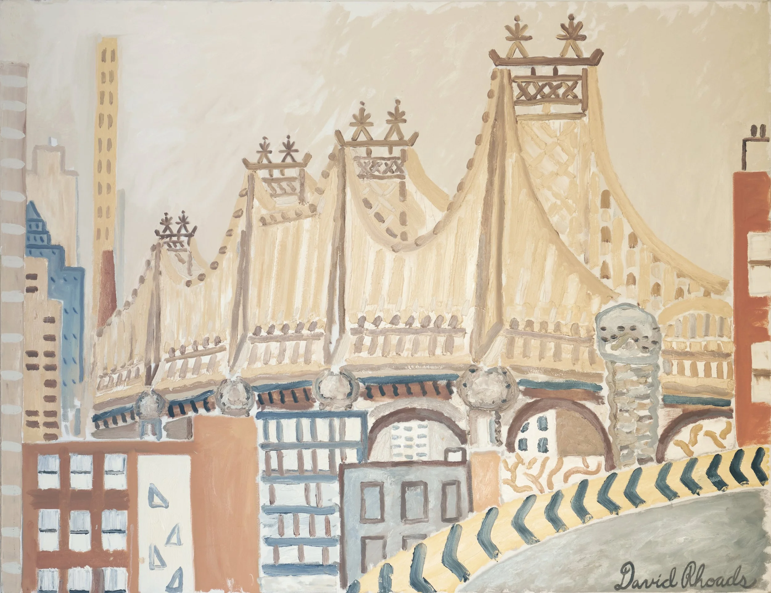  The 59th Street Bridge , 2025 Oil on canvas, 50 × 66”   
