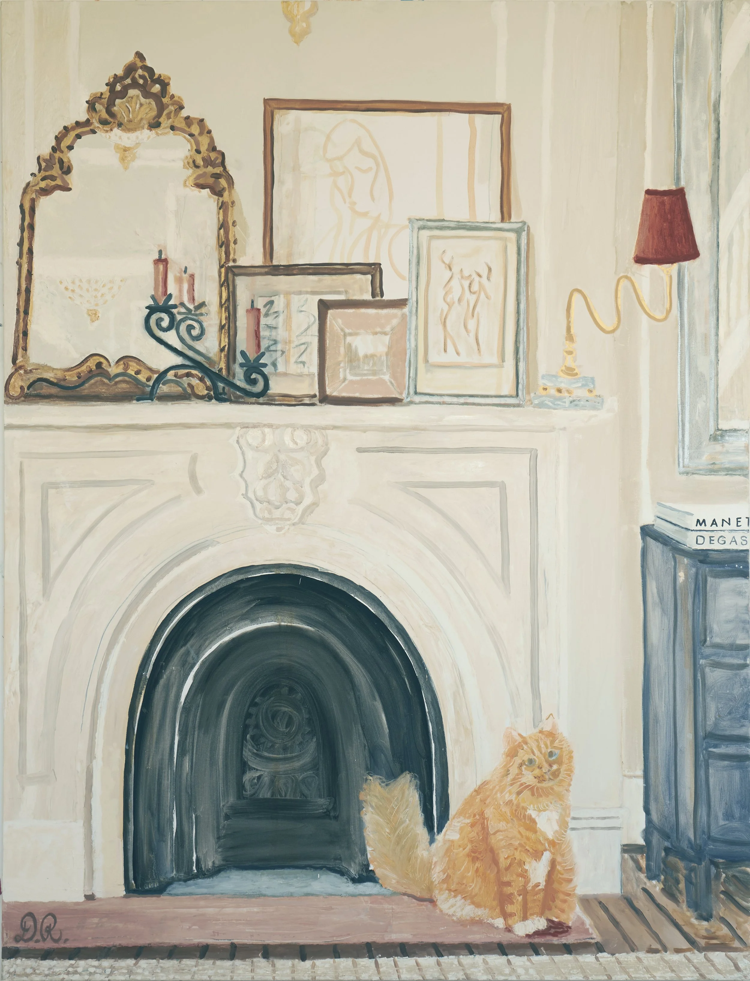  Kiki , 2024 Oil and cut-and-pasted canvas on canvas, 66 × 50” 
