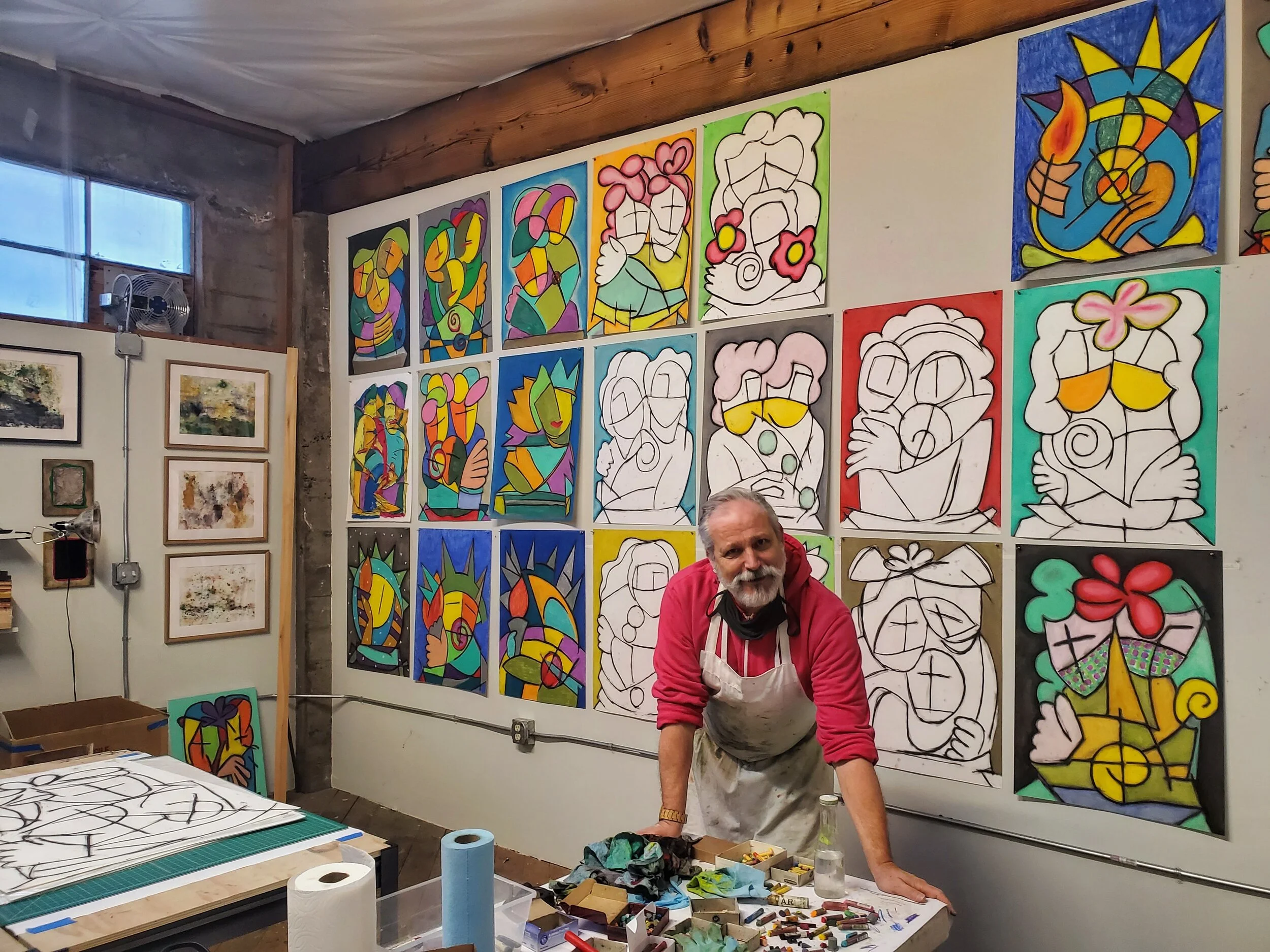 Brad Rogers in his Studio