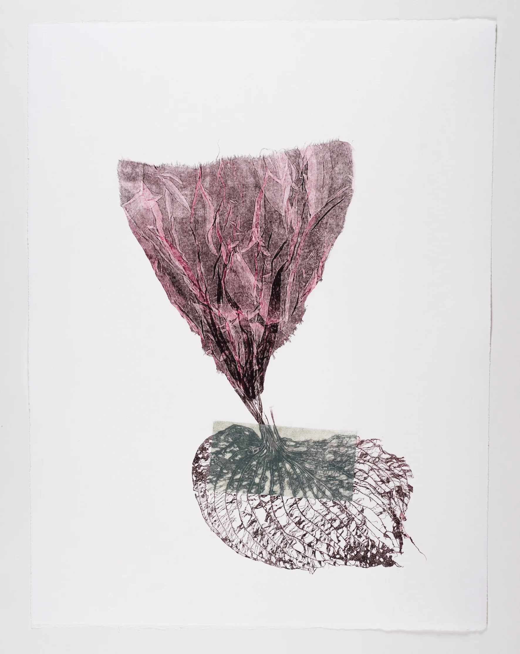 Ut av hjertet, monotrykk 56x76 cm
