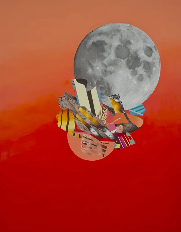 We are the Asteroid 2015 oil on canvas 84" x 66"
