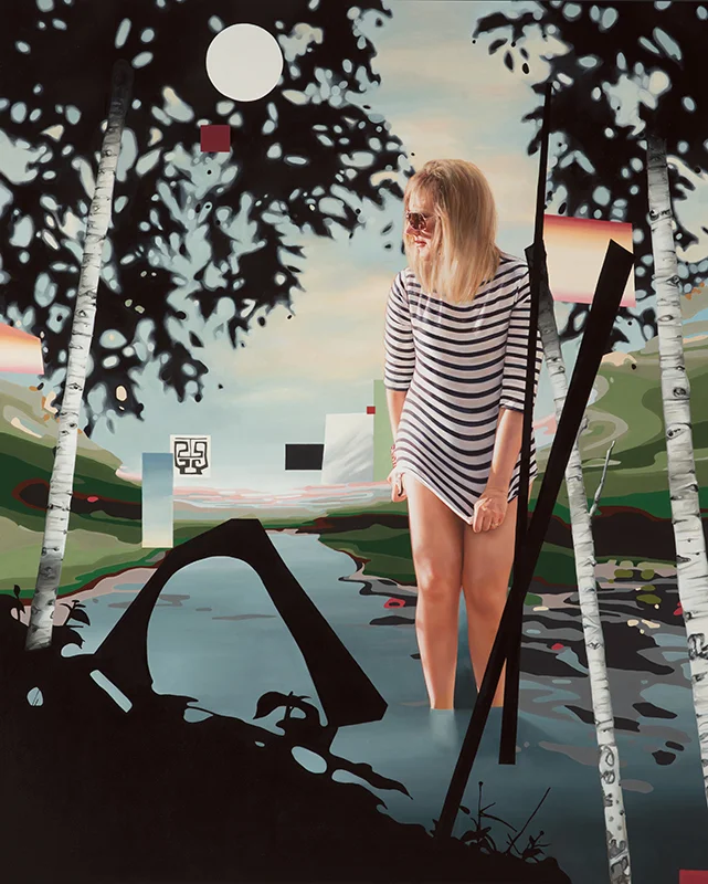 Water at the Door 2014 oil on canvas 65" x 50"