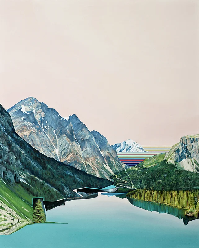 101st Meridian 2017 oil on canvas 42 " x 36"