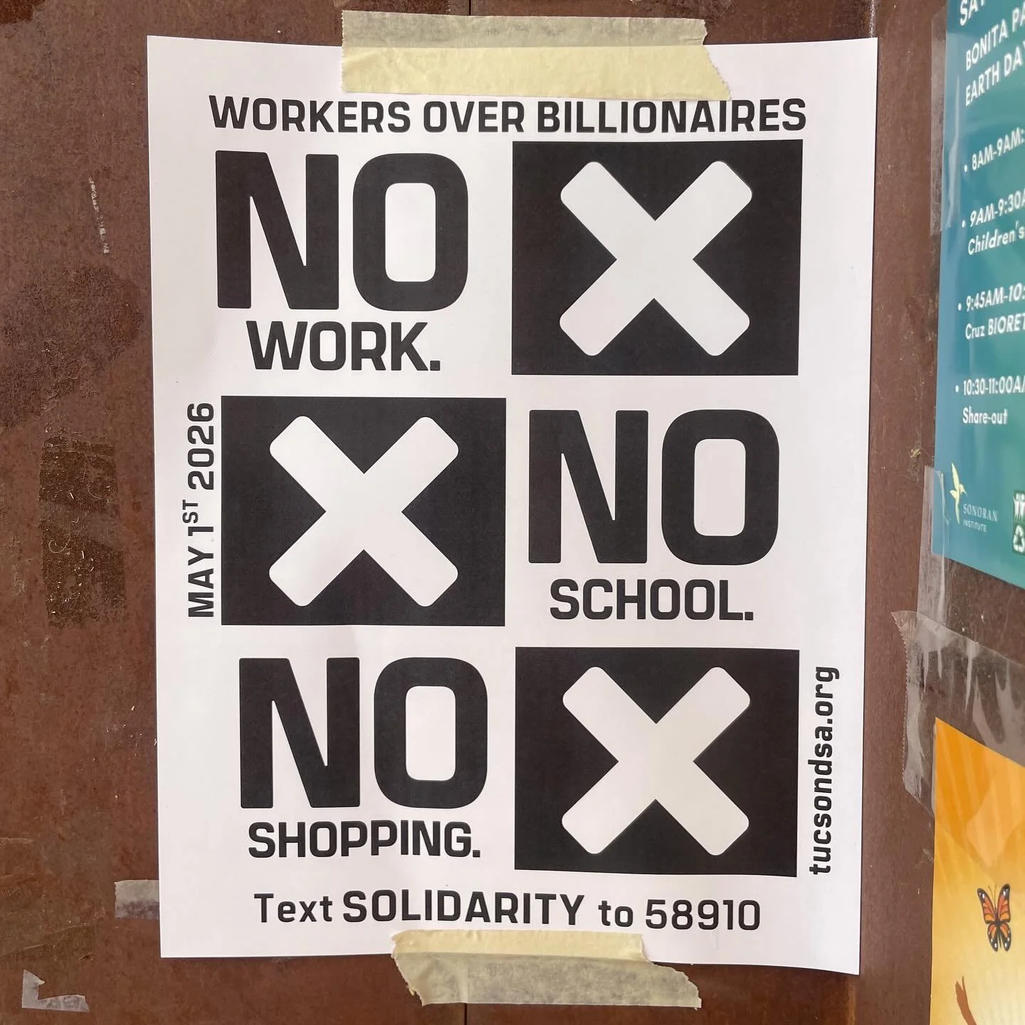 We will be closed tomorrow for May Day to honor international day for labor rights.