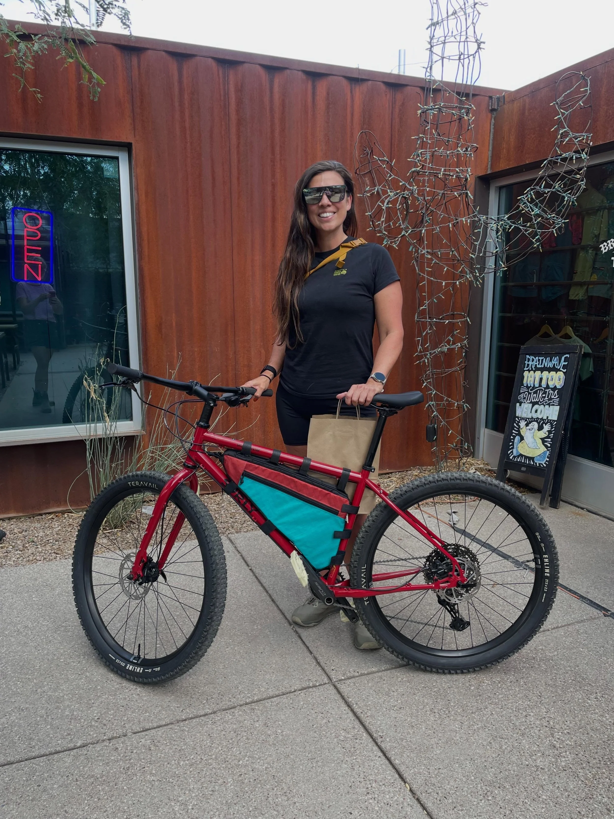 Weeeeee areeeee stokedddddd with @astewart1221 picking us to help her with her off road journey ahead!! Thank you for trusting us with your next chapter in cycling!!!