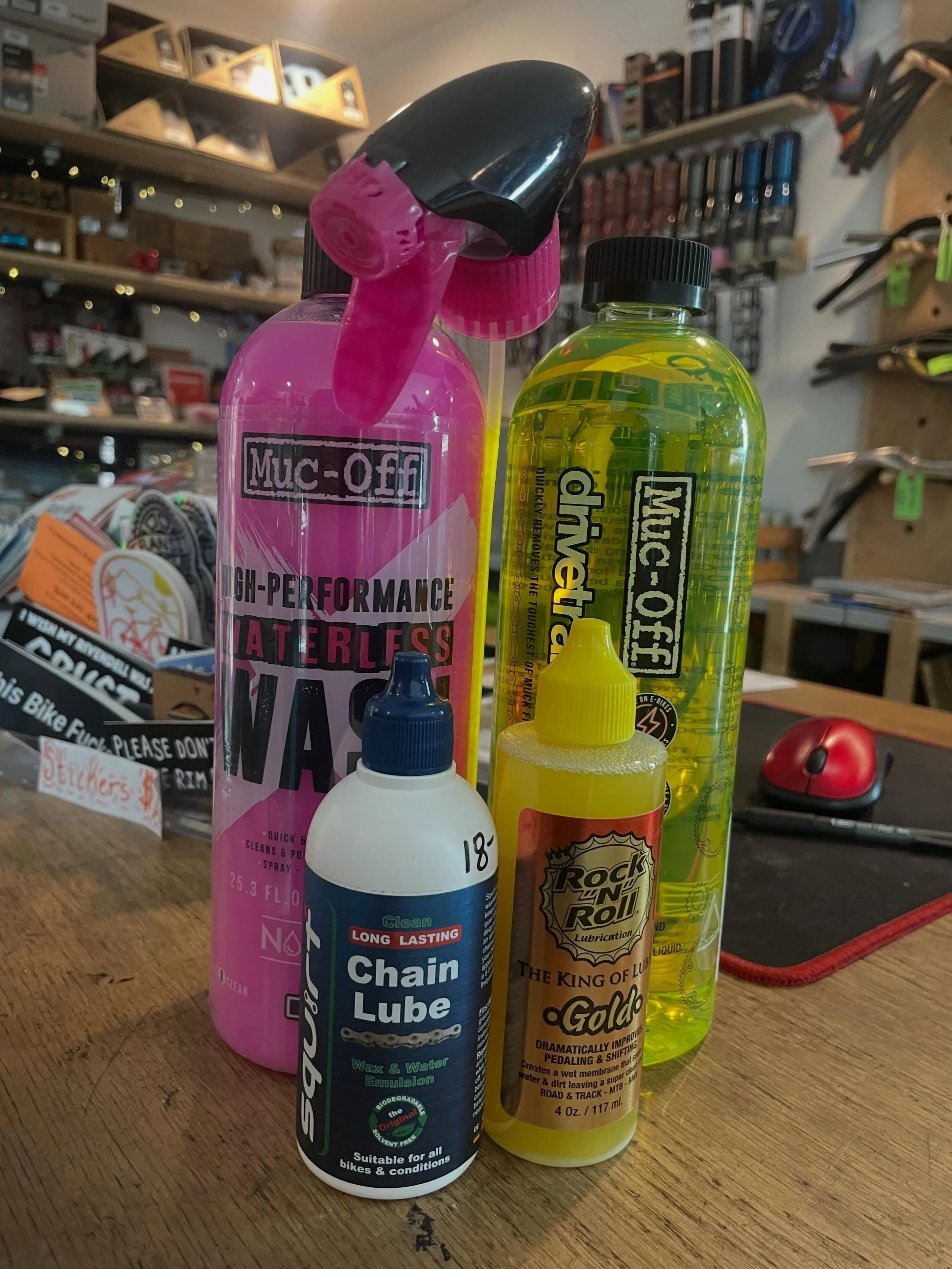 We definitely aren&rsquo;t mad about all this rain! But maybe your bike would appreciate a lil luv? 

Stop by and get some bike wash, degreaser and lube to be ready for when the trails dry off ☔️