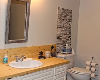 Skylit bathroom