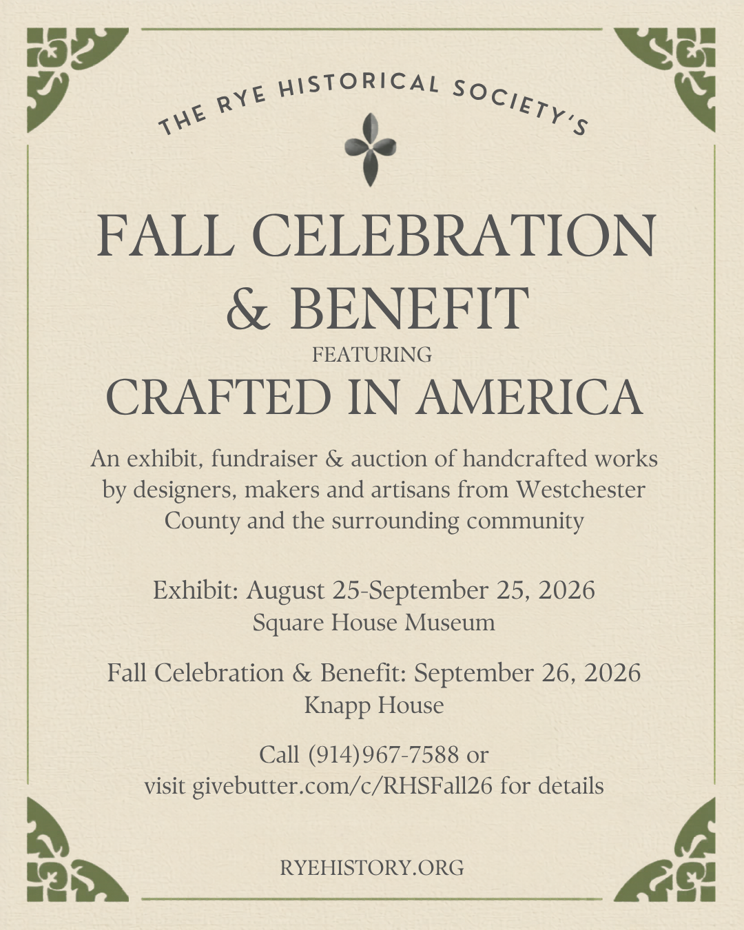Upcoming: Crafted in America Exhibit