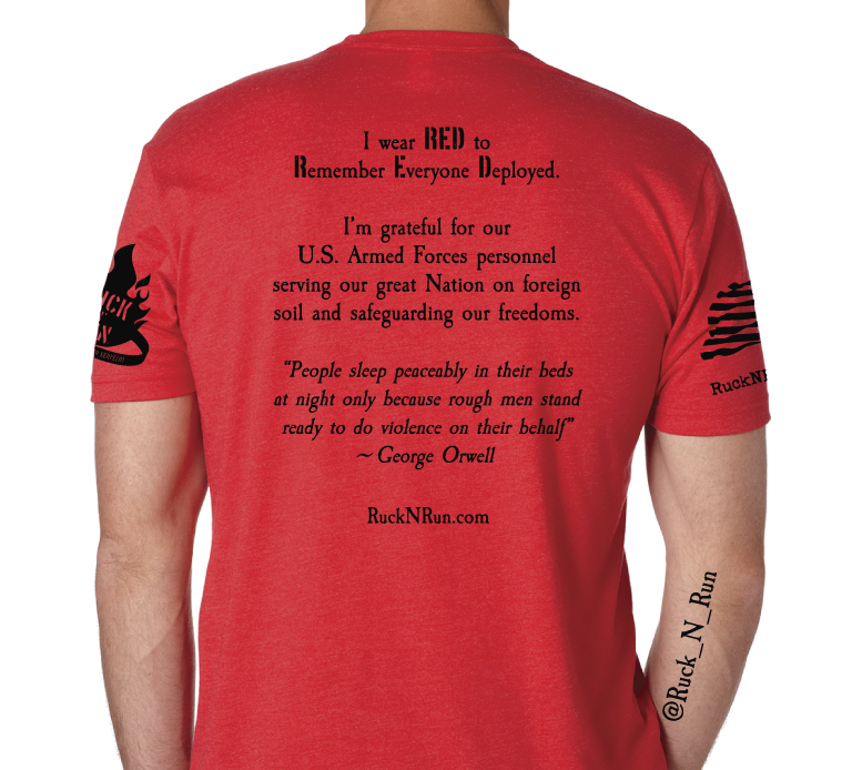 red remember everyone deployed shirt