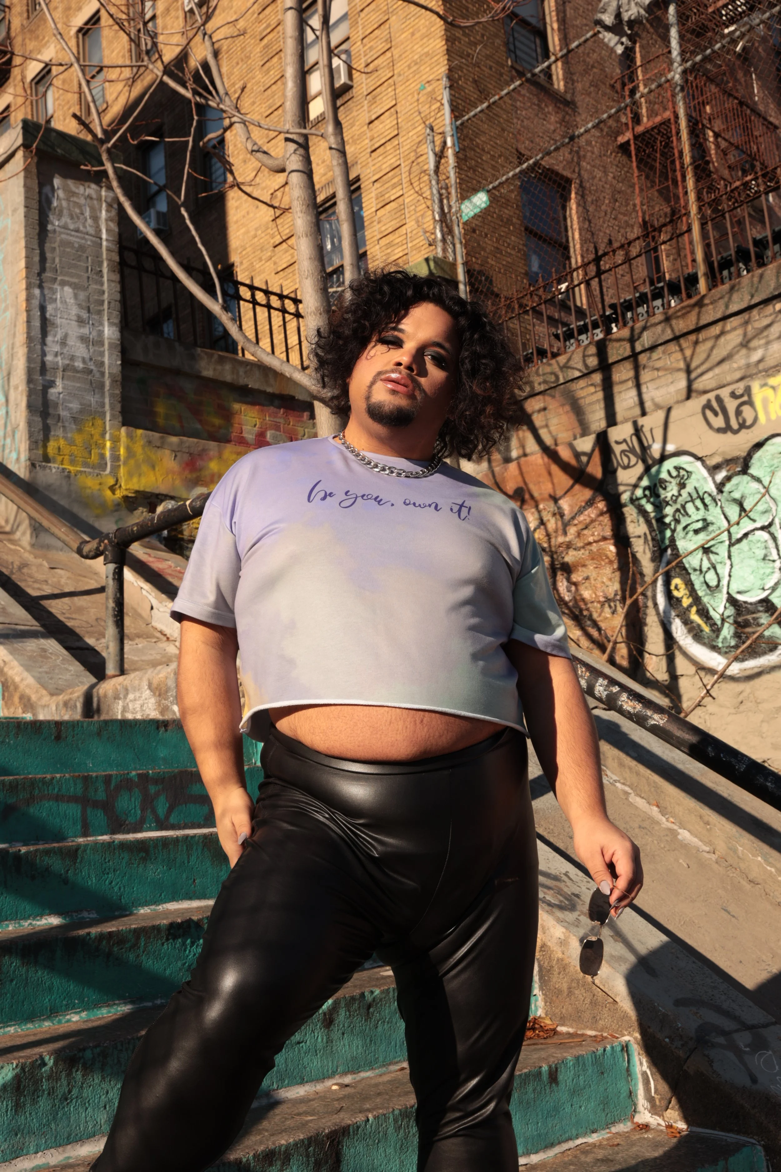be you, own it! oversized crop top