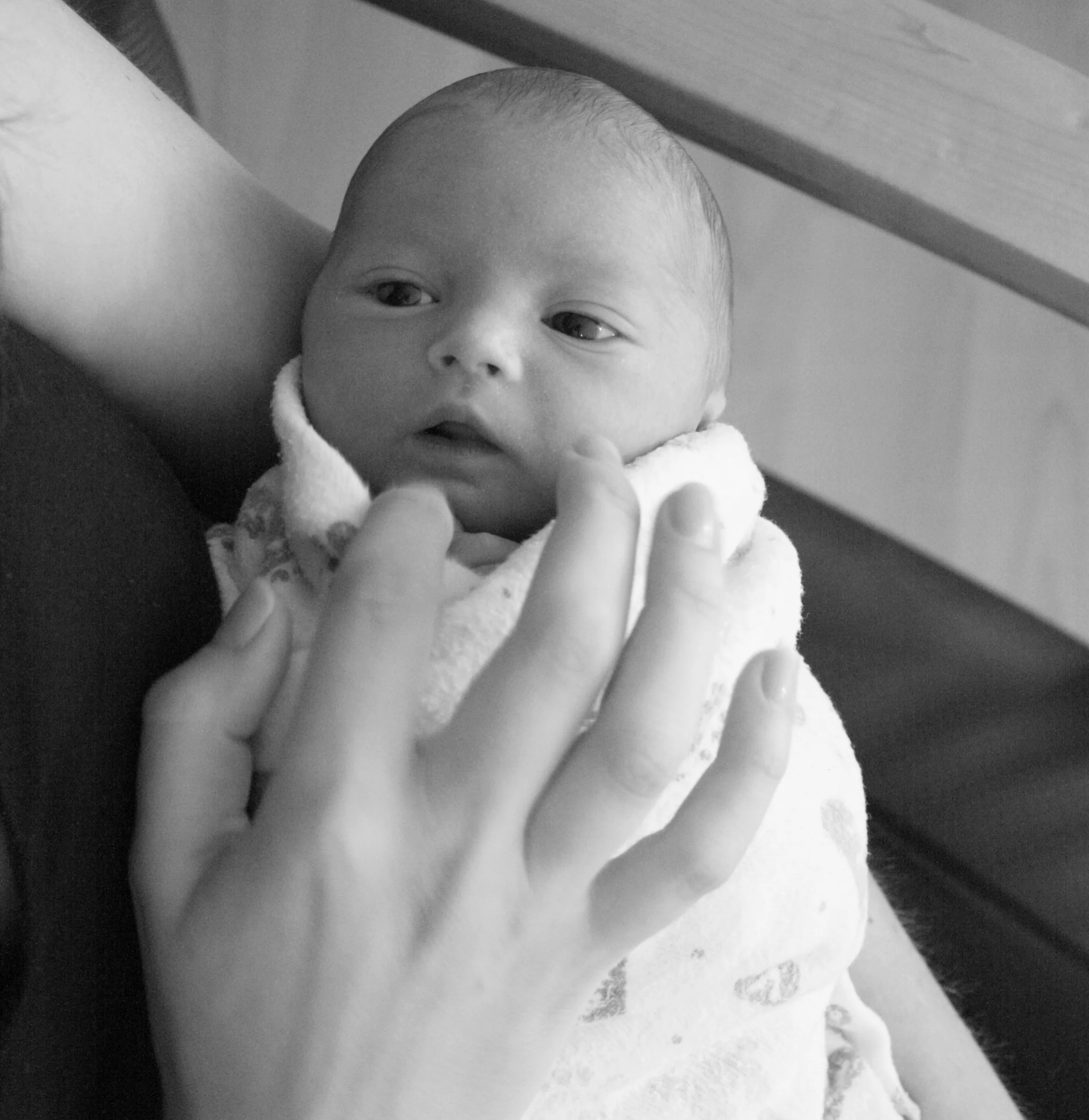 Sweet baby Jack, one day old.
