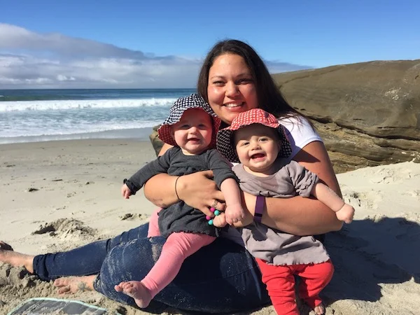 Jillian and our twin girls on one of their many, fun adventures together.
