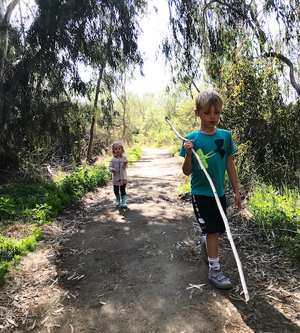 An attempt at curing the afternoon crankiness with a hike. Two out of four enjoyed it.