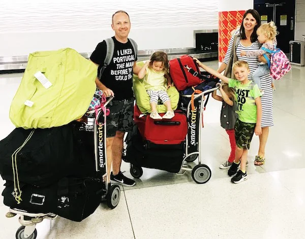 We required TWO luggage carts!