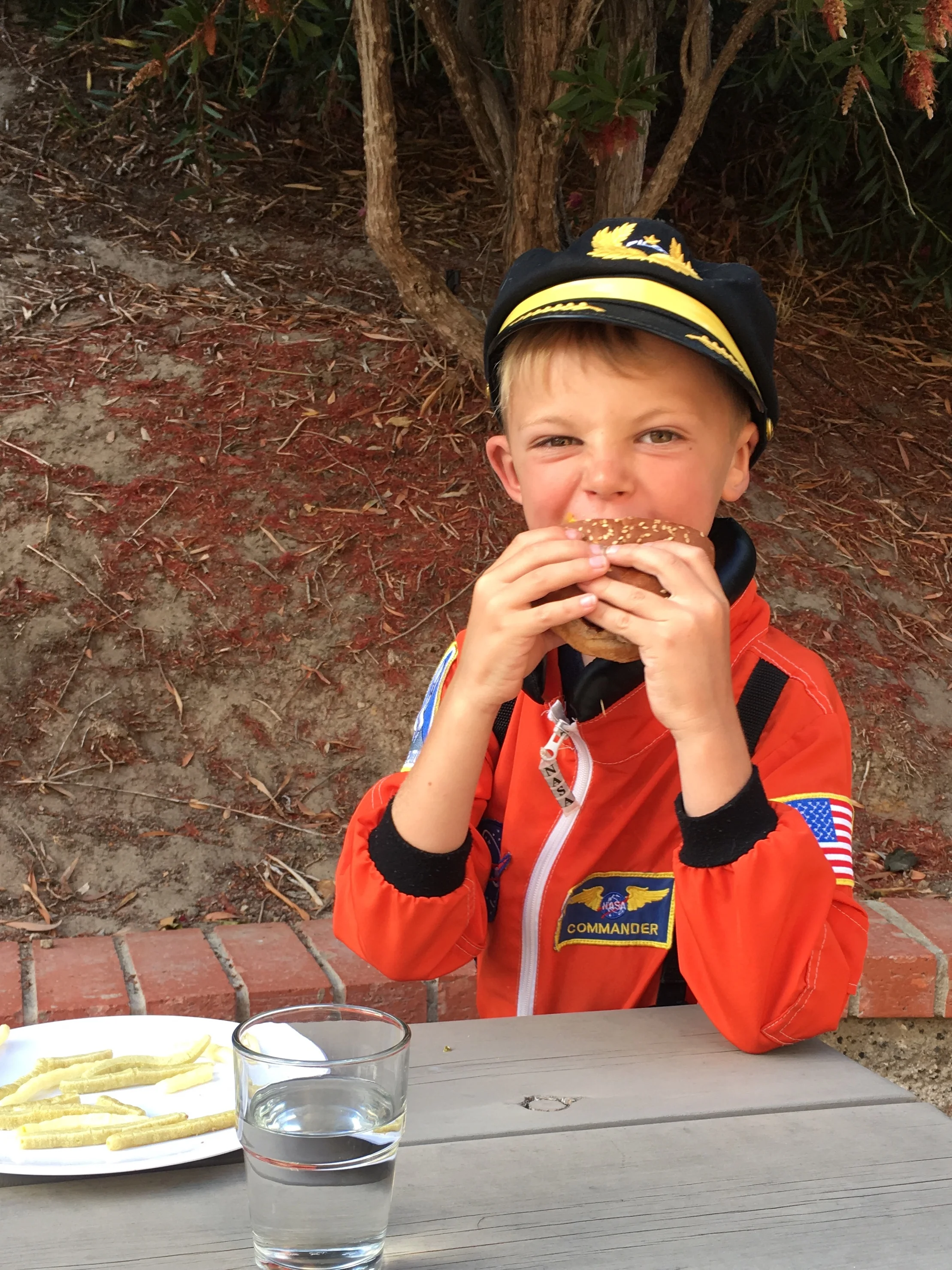 Refueling for his next mission