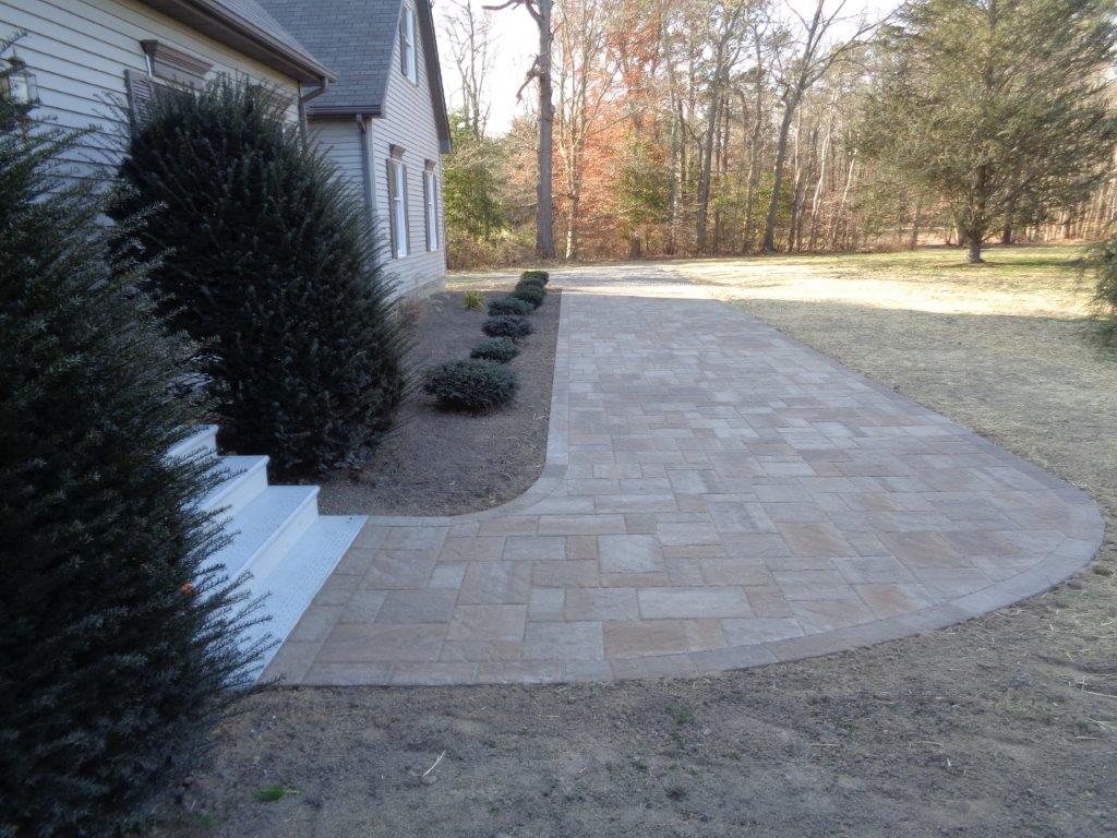 Walkway using Techo-Bloc Blu 60 Harvest Gold in color. Easton MD.jpg