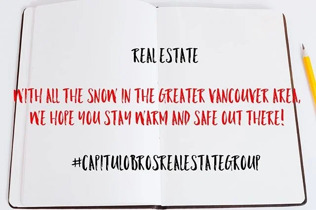 Stay warm and safe out there! .
🤙 #homeswithhector #capitulobrosrealestategroup .
.
☎️ 778.987.8889
📧 hectormyrealtoryvr@gmail.com
.
.
🌟 We treat clients like family 🌟
.
.
#realestate #vancity #richmond #olympicvillage #falsecreek #fairview #down
