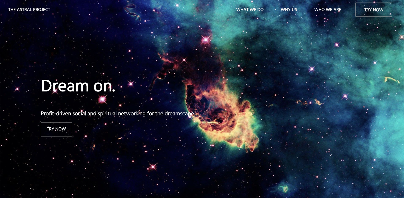  Website mockup for the imaginary startup team creating the product   Try it here  