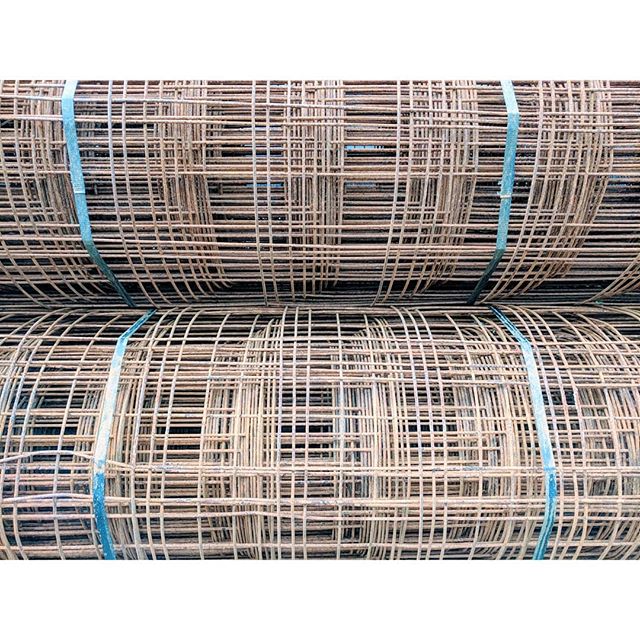 04/25/18 - Week 7 - Rolls of #weldedwirefabric are on site in preparation for our #crawlspaceslab pour. #martinsgrehl