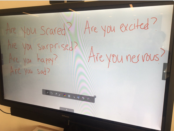 Kindergarten feelings questions about my journey.