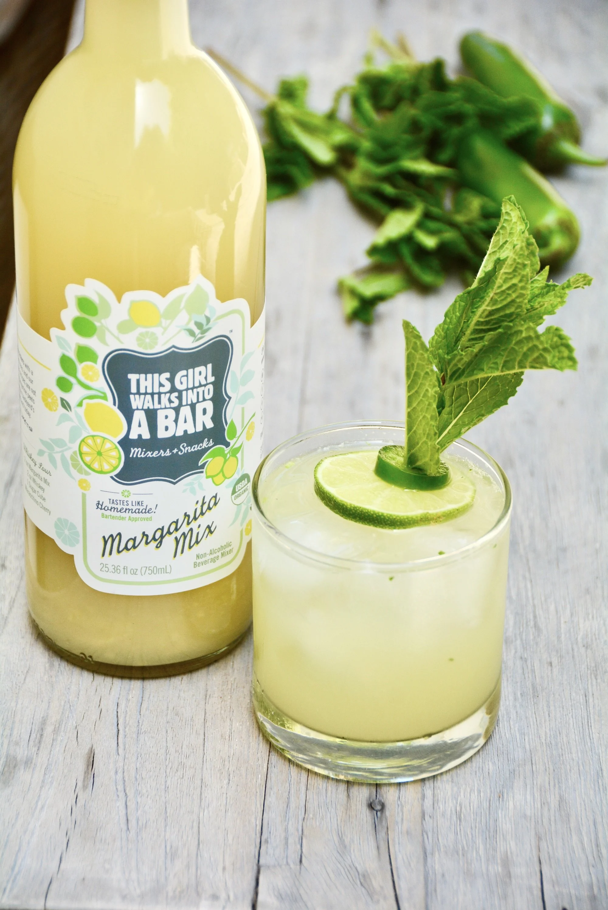 Spicy Mint Margarita for Cinco de Mayo!