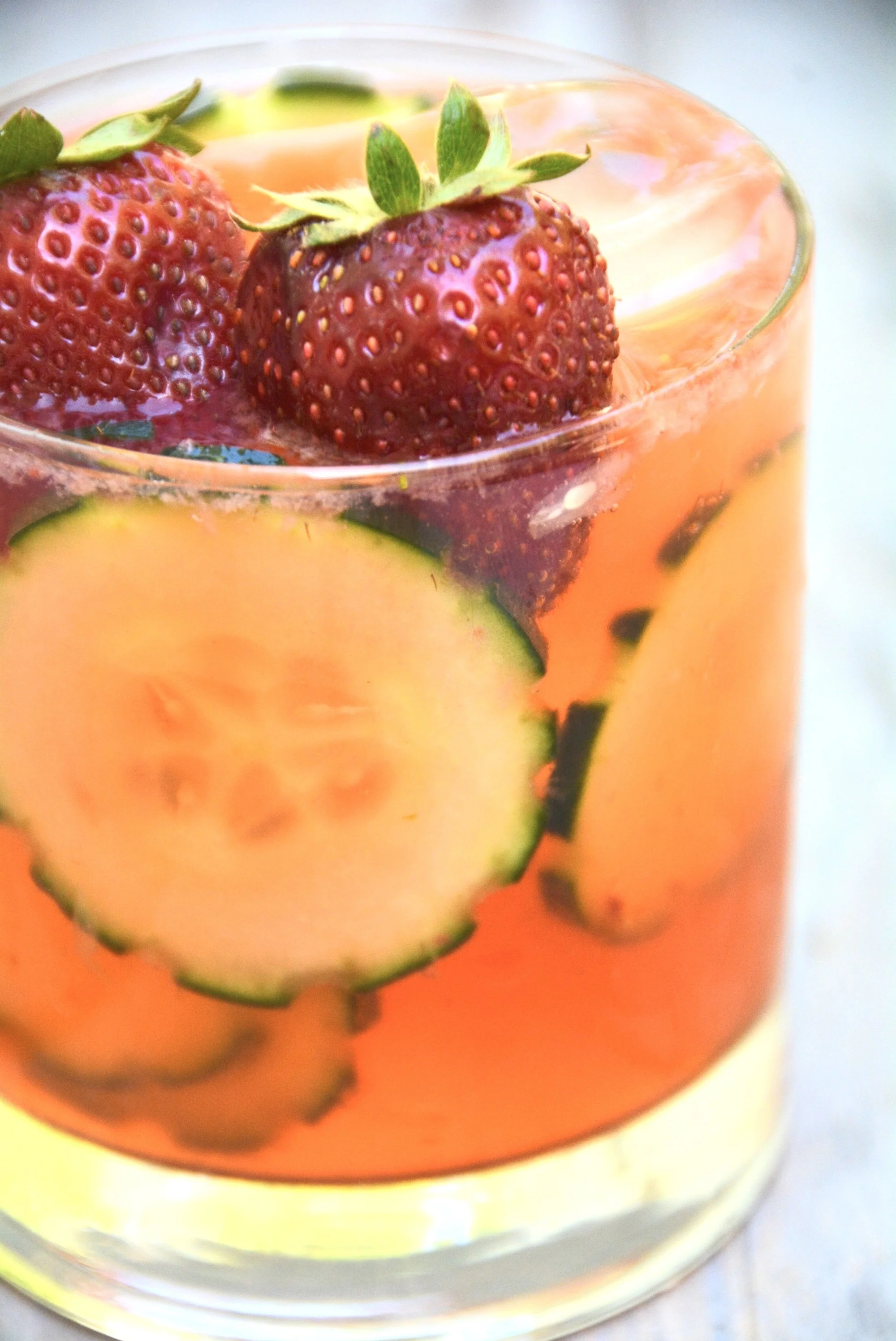 Strawberry Cucumber Gin &amp; Tonic