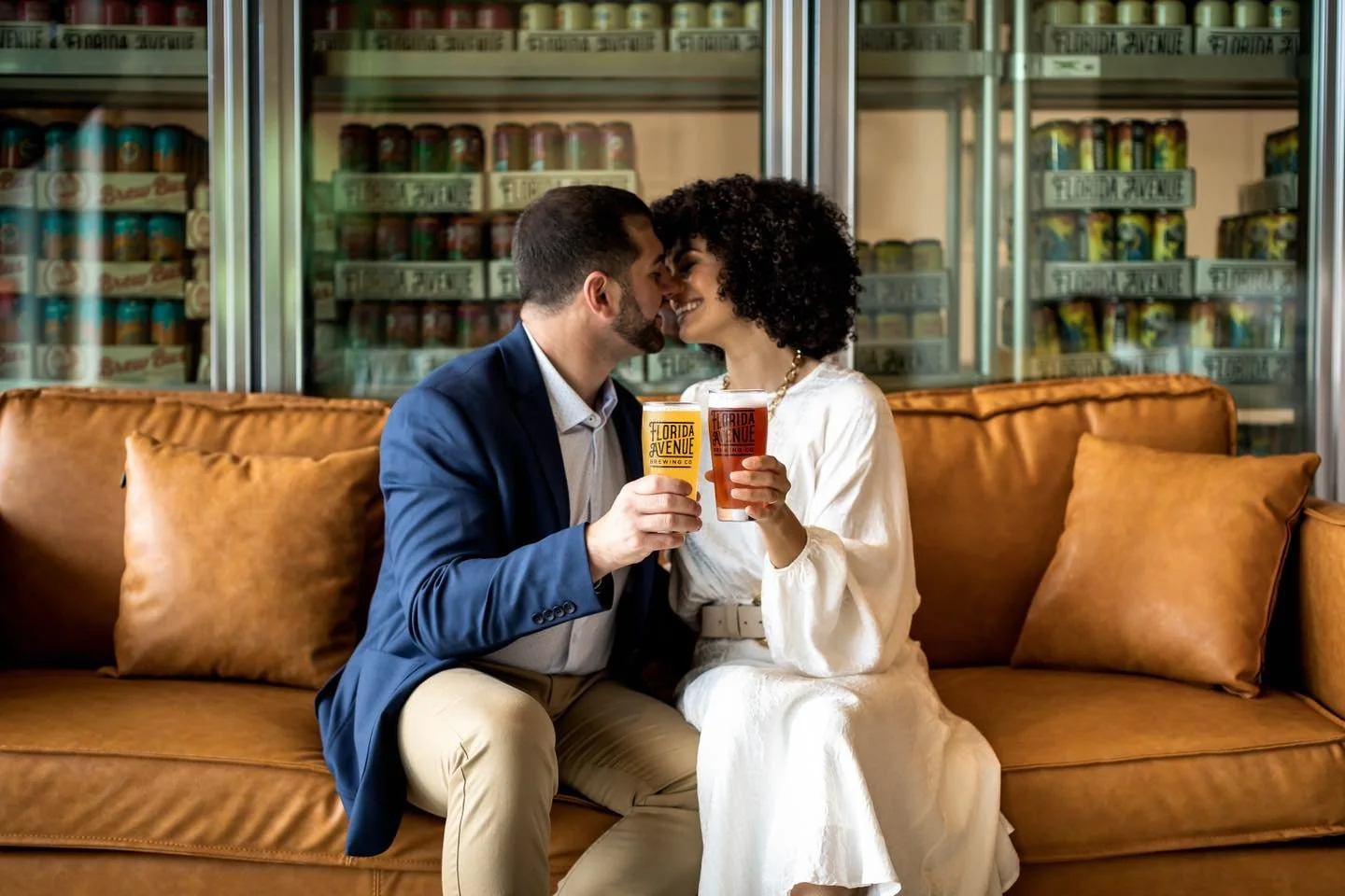 Unique Brewery Wedding Venue Tampa Bride Groom Cheers
