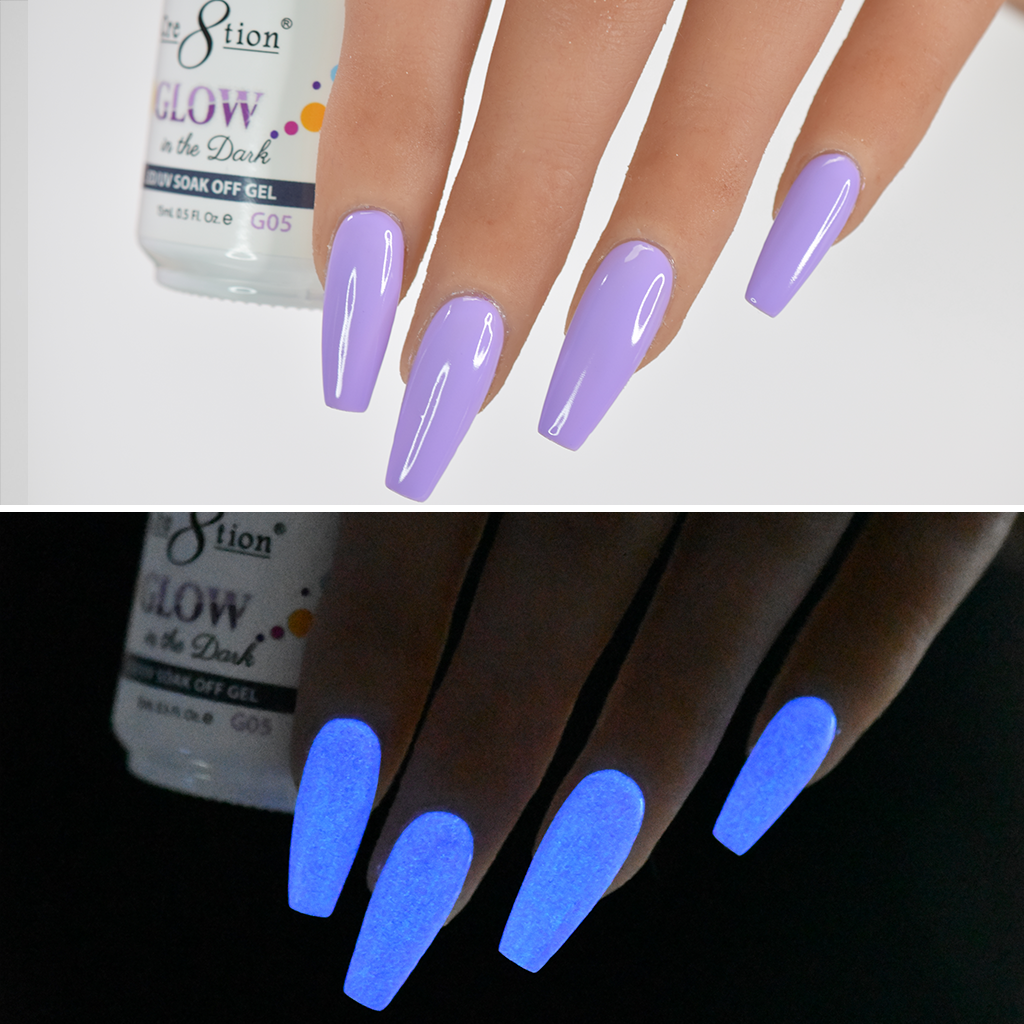 purple glow in the dark nail polish