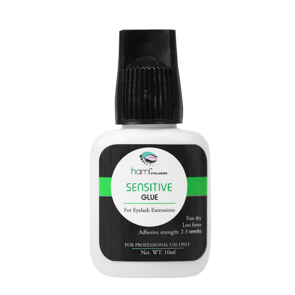 04667 - Sensitive Glue - 10 ml Sensitive - Black Color - Less irritation, Low fumes. Lasts 2-3 weeks