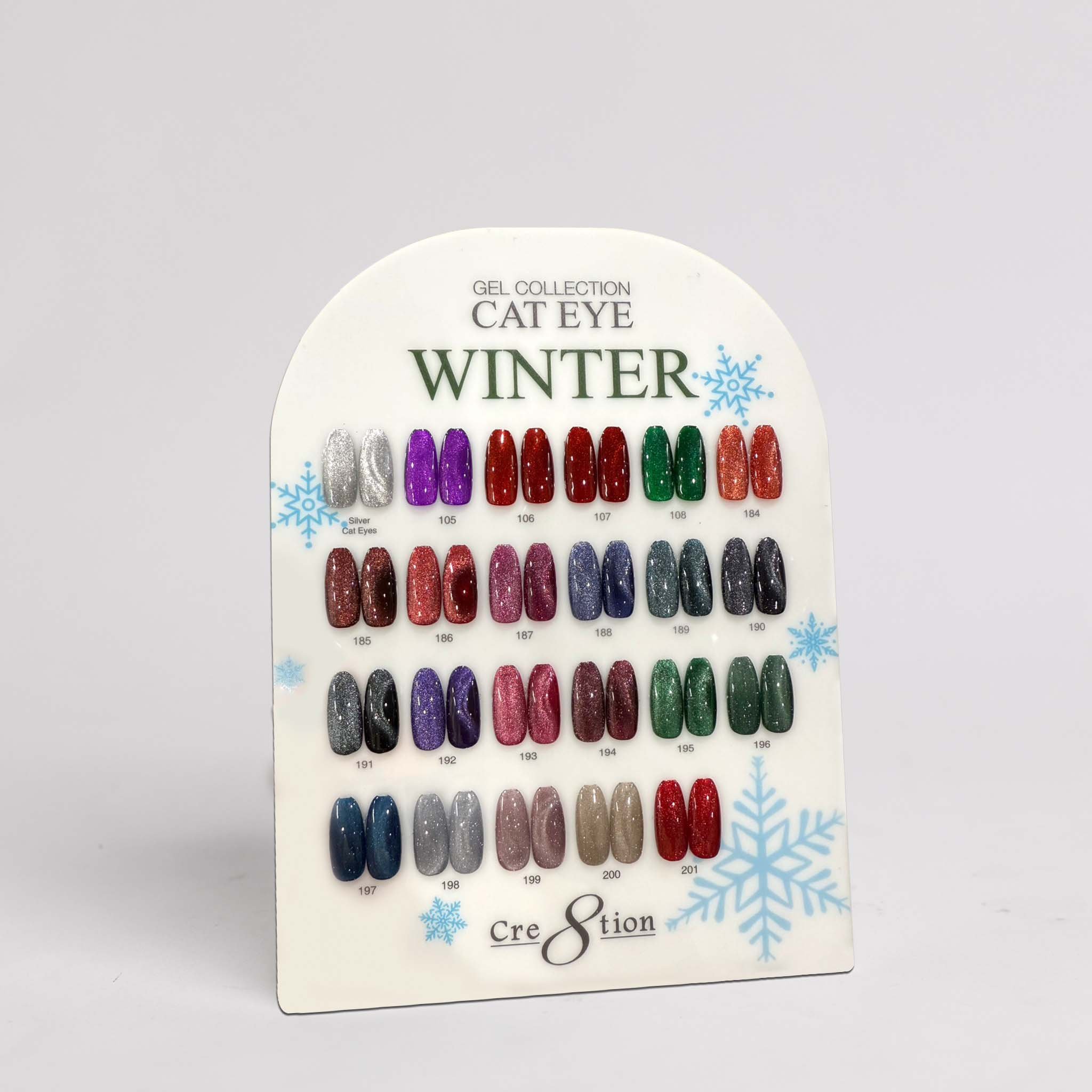 37294 - Counter Display#Cat Eye Winter&Silver 23 colors #(105-108 & 184-201)