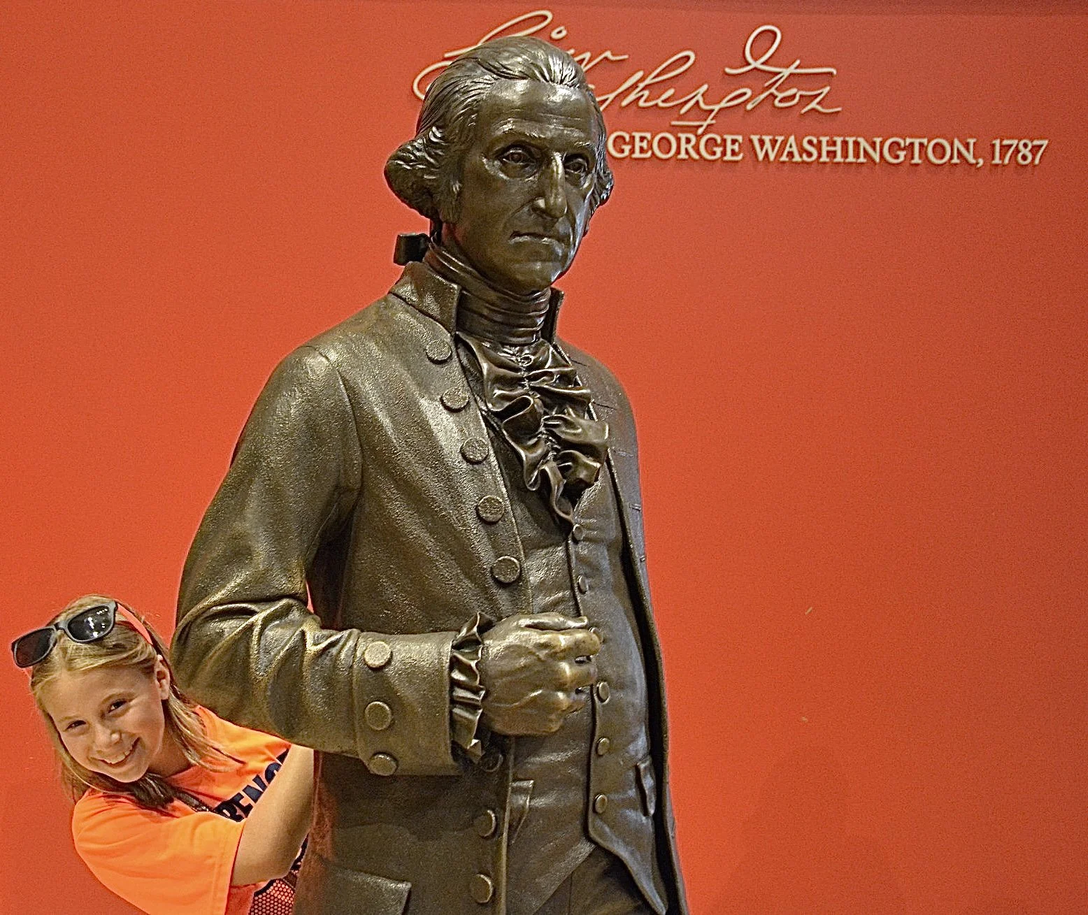George Washington at the National Constitution Center, Philadelphia, PA