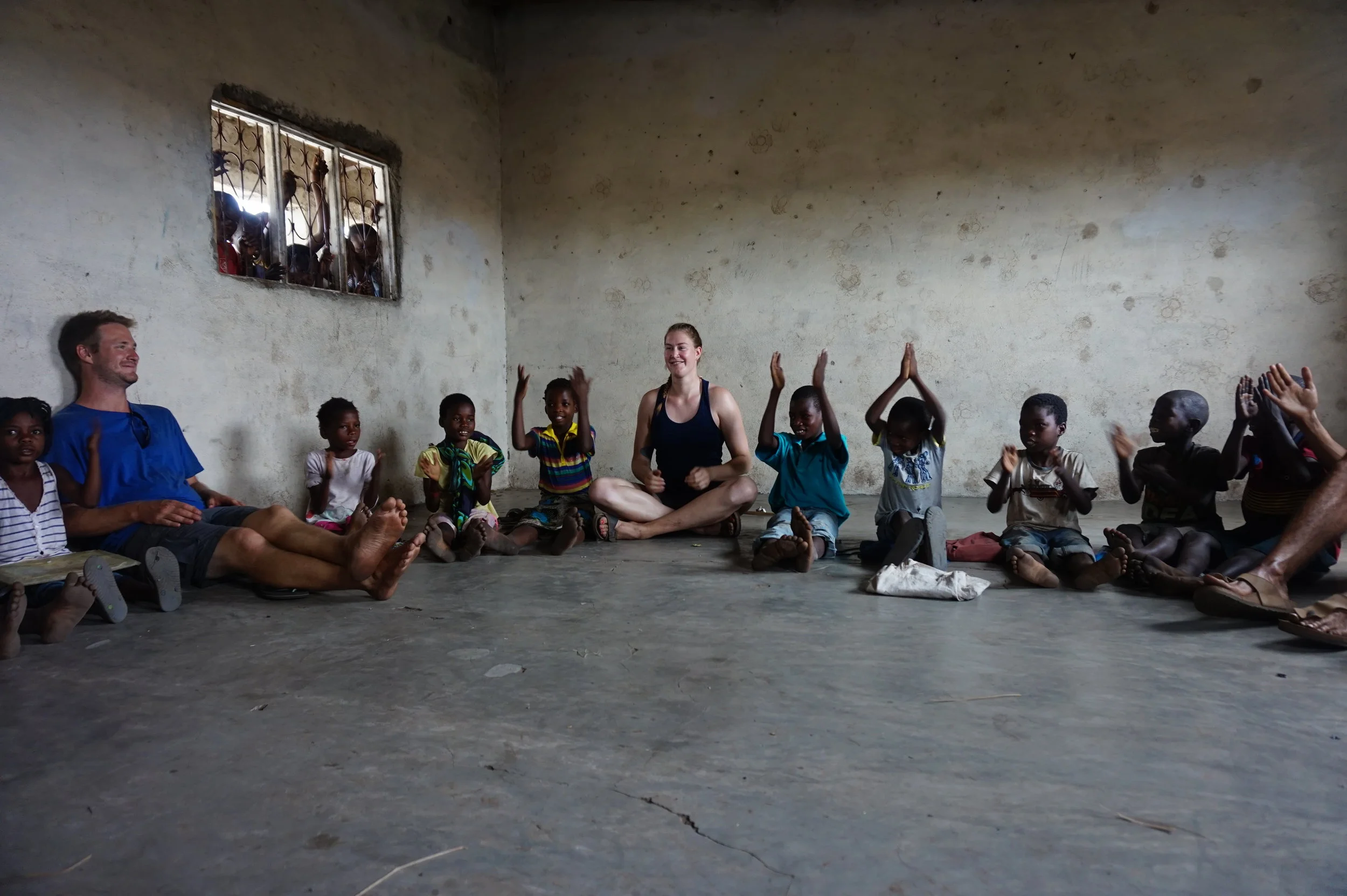 Zach and Sabine in classroom.JPG