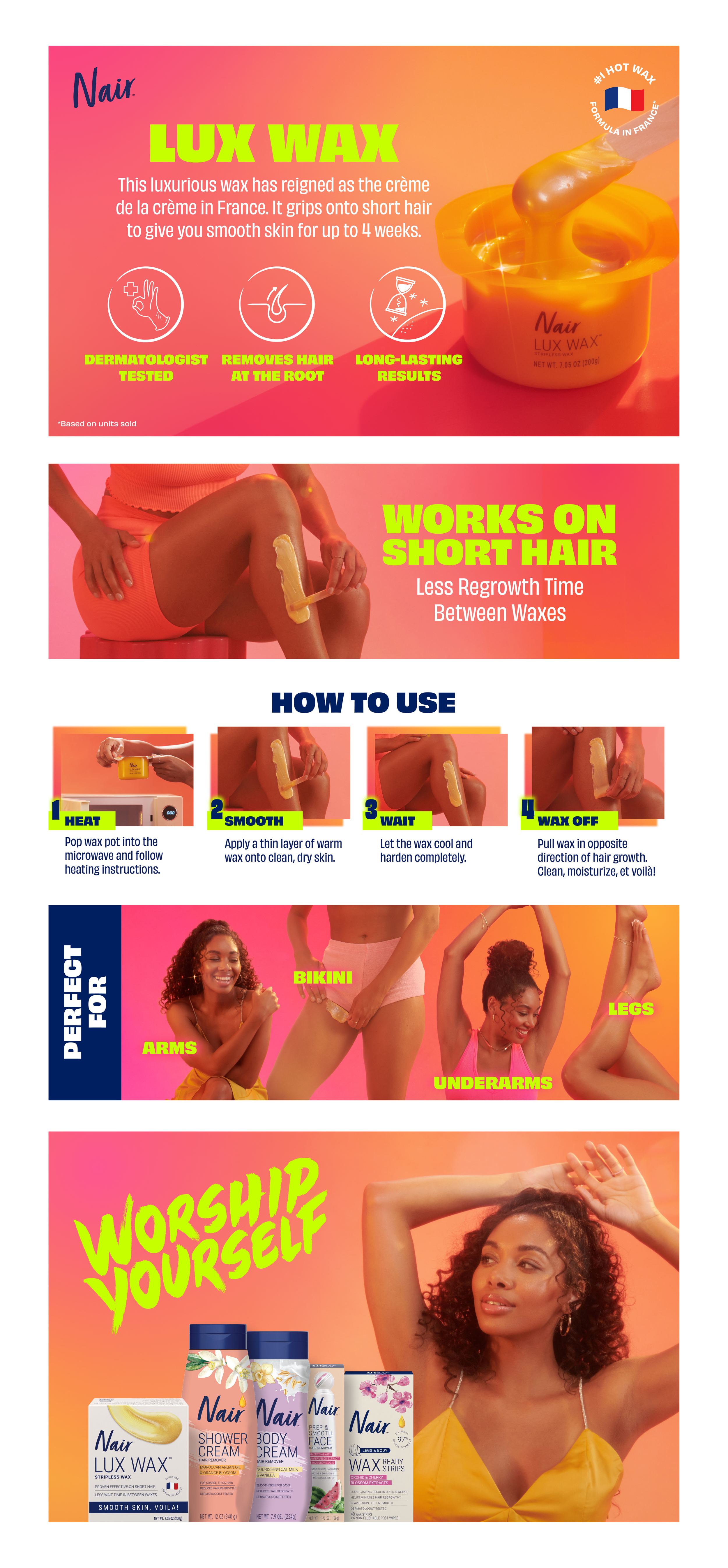 Nair Lux Wax below the fold.
