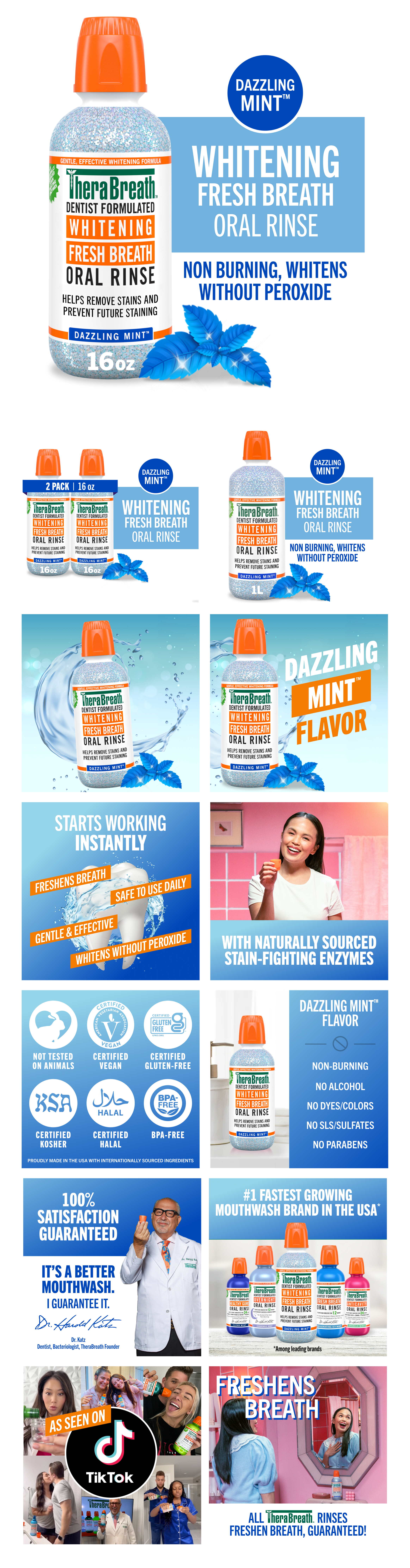 Whitening rinse above the fold.